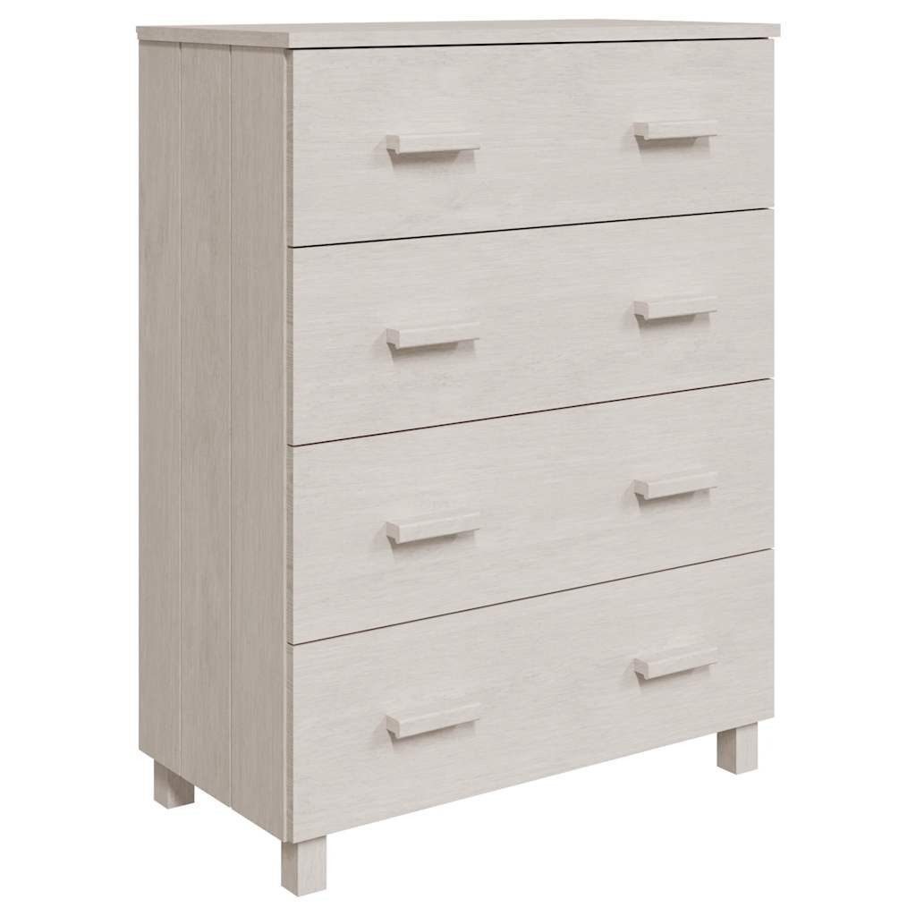 vidaXL Sideboard Sideboard HAMAR Weiß 79x40x103,5 cm Massivholz Kiefer (1 St)