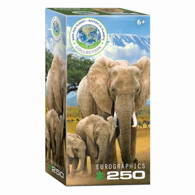 EUROGRAPHICS Puzzle Elefanten, 250 Puzzleteile