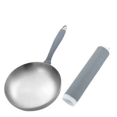 Silberstern Pfannengriff Silikon-Topfgriffabdeckung, hitzebeständige Silikongriffabdeckung, M, L, geeignet für Topfgriffe 1,5–3,5 cm, 2–4,2 cm
