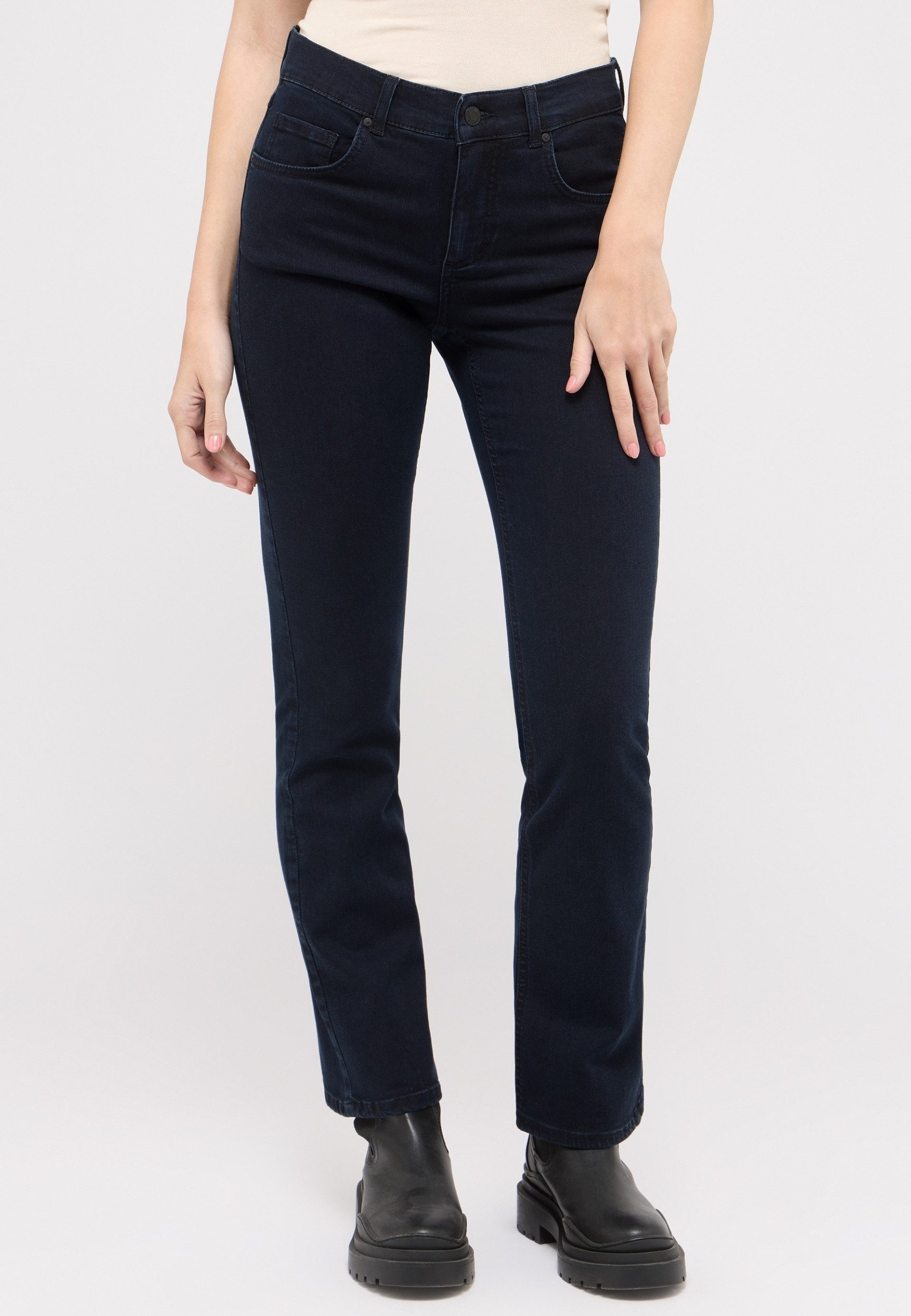 ANGELS Bootcut-Jeans LENI - Bootcut Damenjeans im Slim Fit