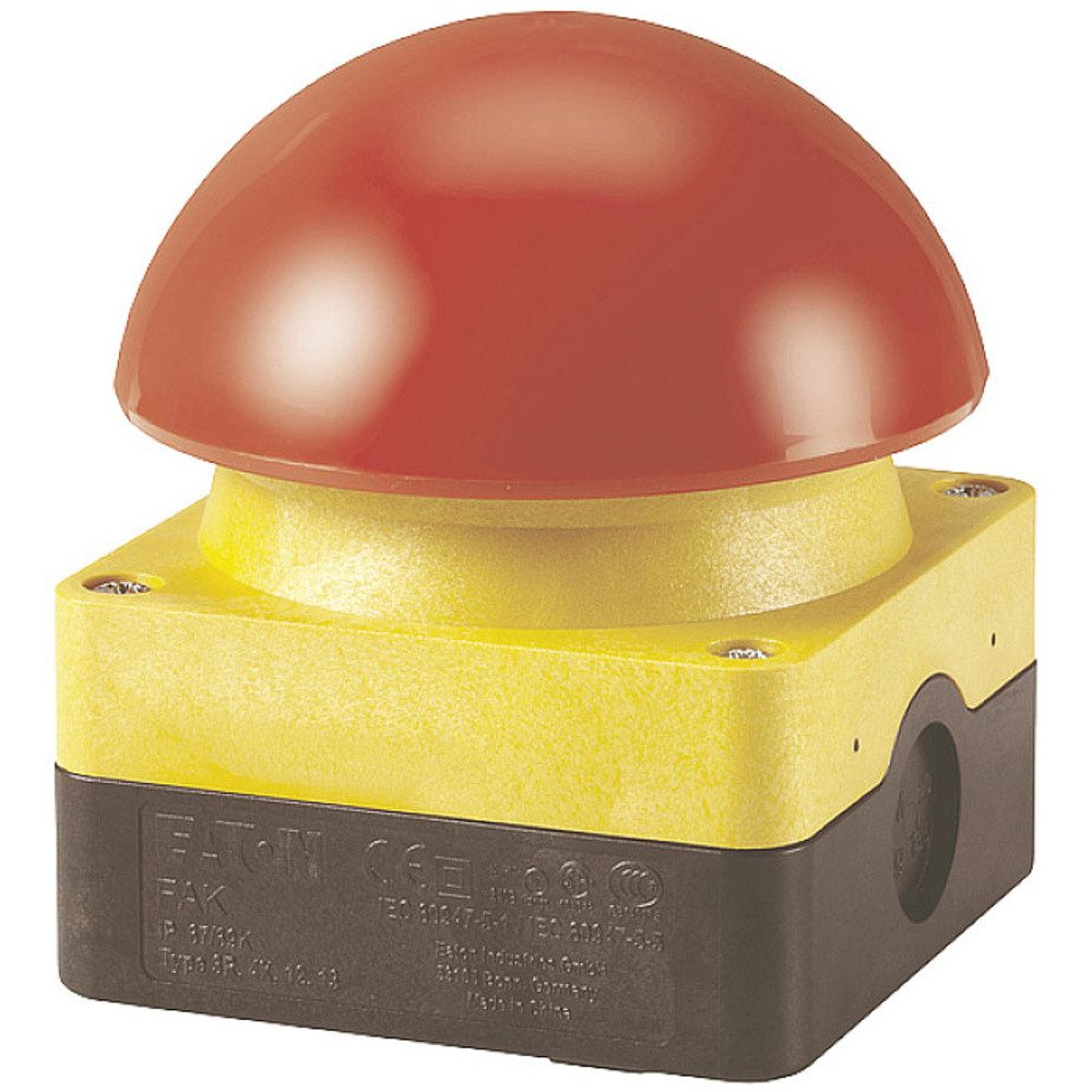 EATON Schalter Eaton FAK-R/V/KC01/IY Fuß- Grobhandtaster Aufbau 1 Öffner IP67/IP69K (FAK-R/V/KC01/IY)