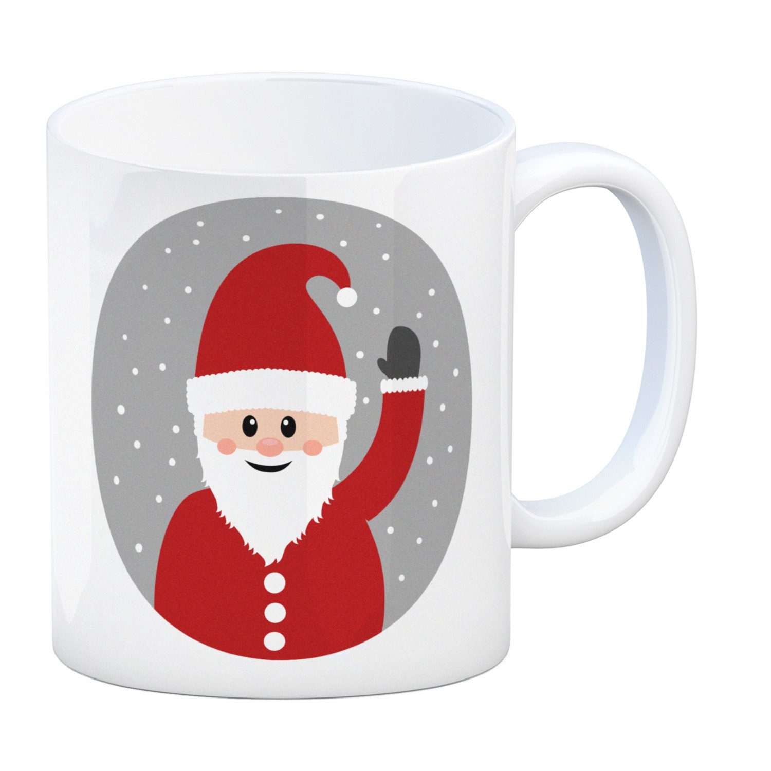 Tasse Weihnachtsmann im Schnee Kaffeebecher Weihnachten Nikolaus Geschenke