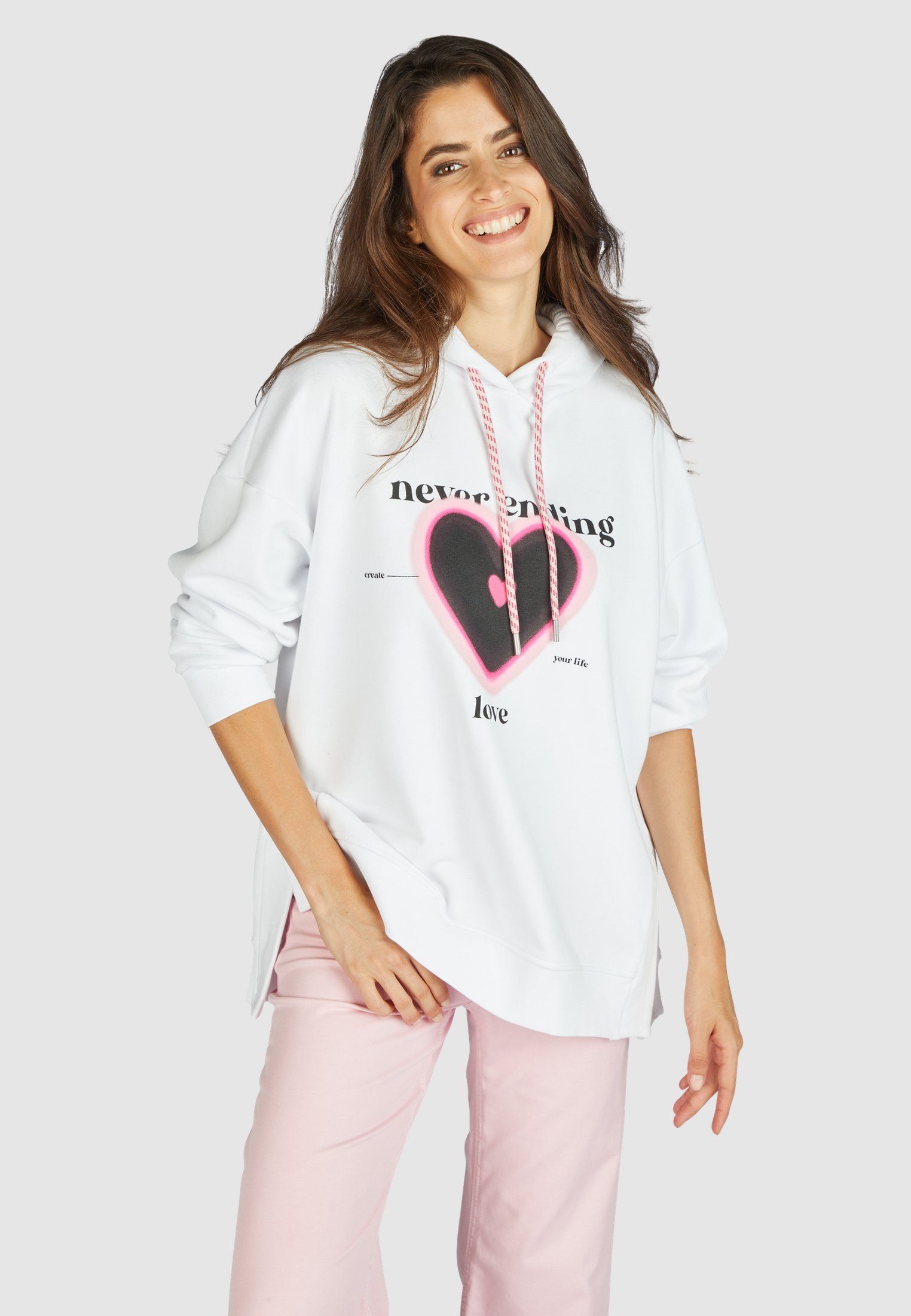 MARC AUREL Hoodie mit "Heart"-Print