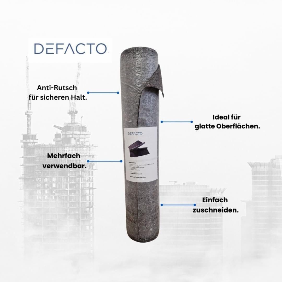 Defactoshop Malervlies Malervlies Rollenbezug rutschfest Malerfilz Abdeckvlies 180gr, (Packung, 1-St., malervlies), 50m x 1m - 200gr – Bild 3 von 3