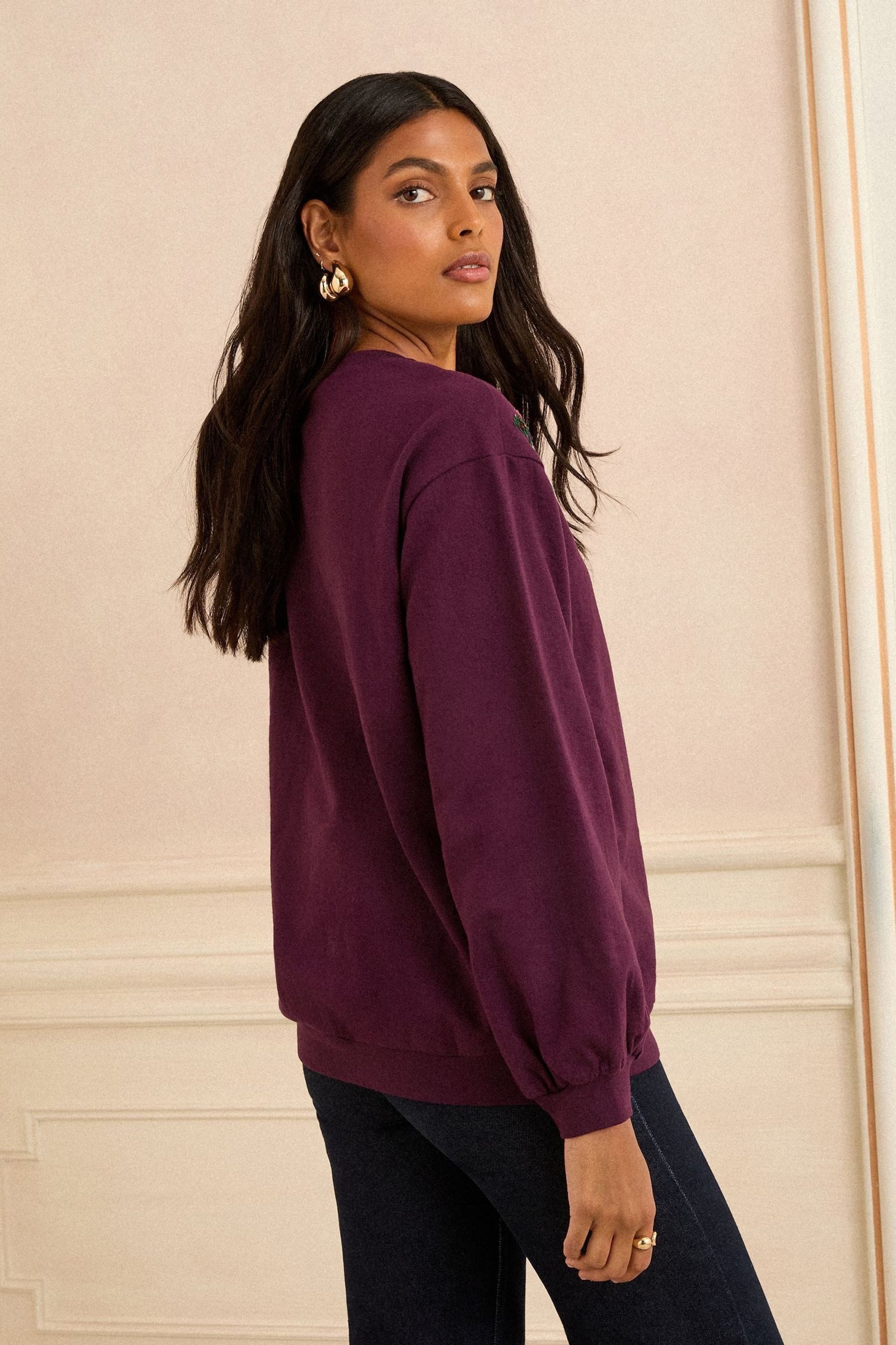 Love & Roses Sweater Love & Roses Sweatshirt mit Pailletten, Petite (1-tlg) günstig online kaufen