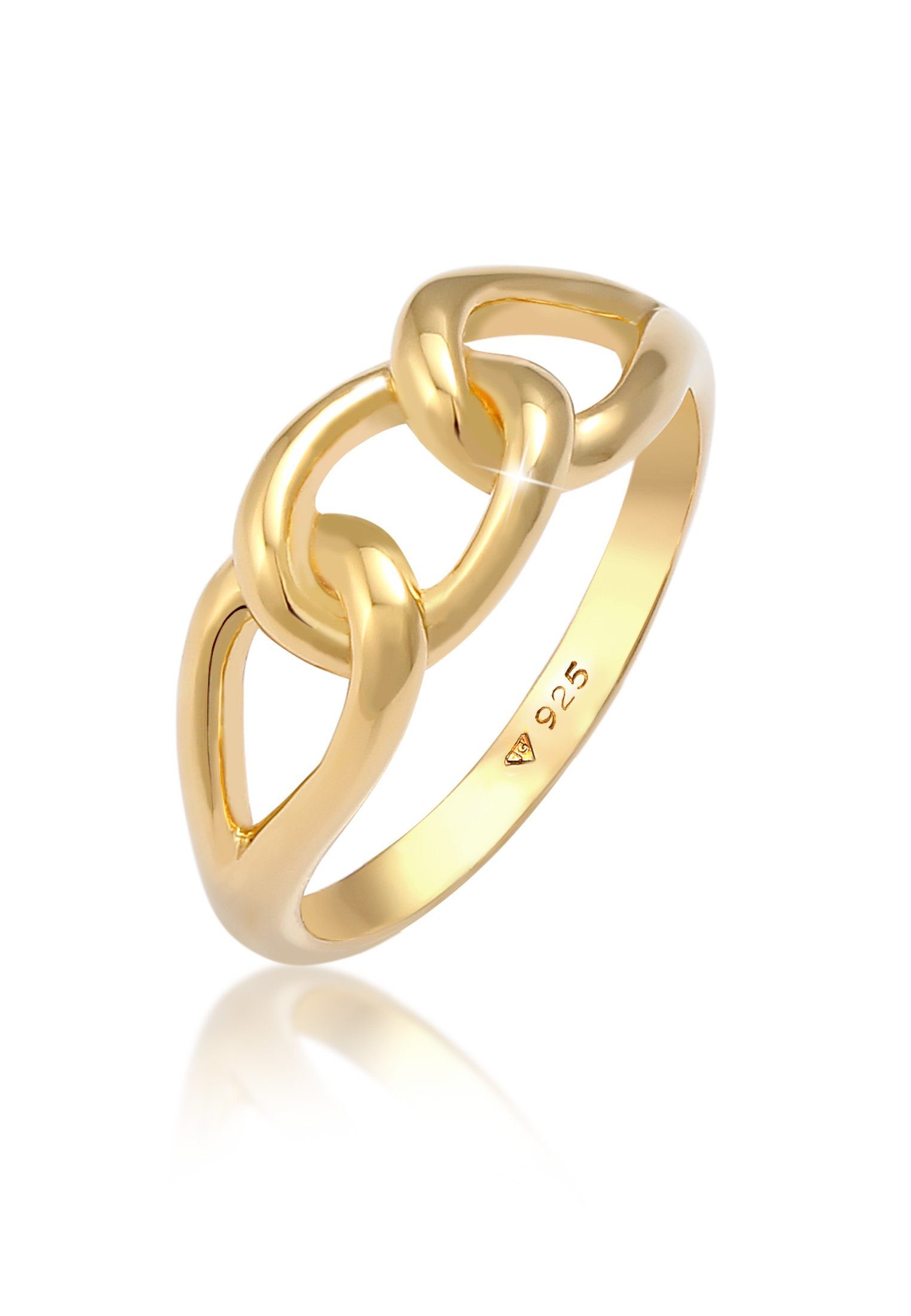 Fingerring Knoten Symbol Chain Look 925 Silber