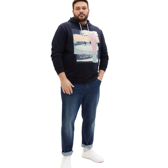 TOM TAILOR PLUS Kapuzensweatshirt mit großem Print RY7820