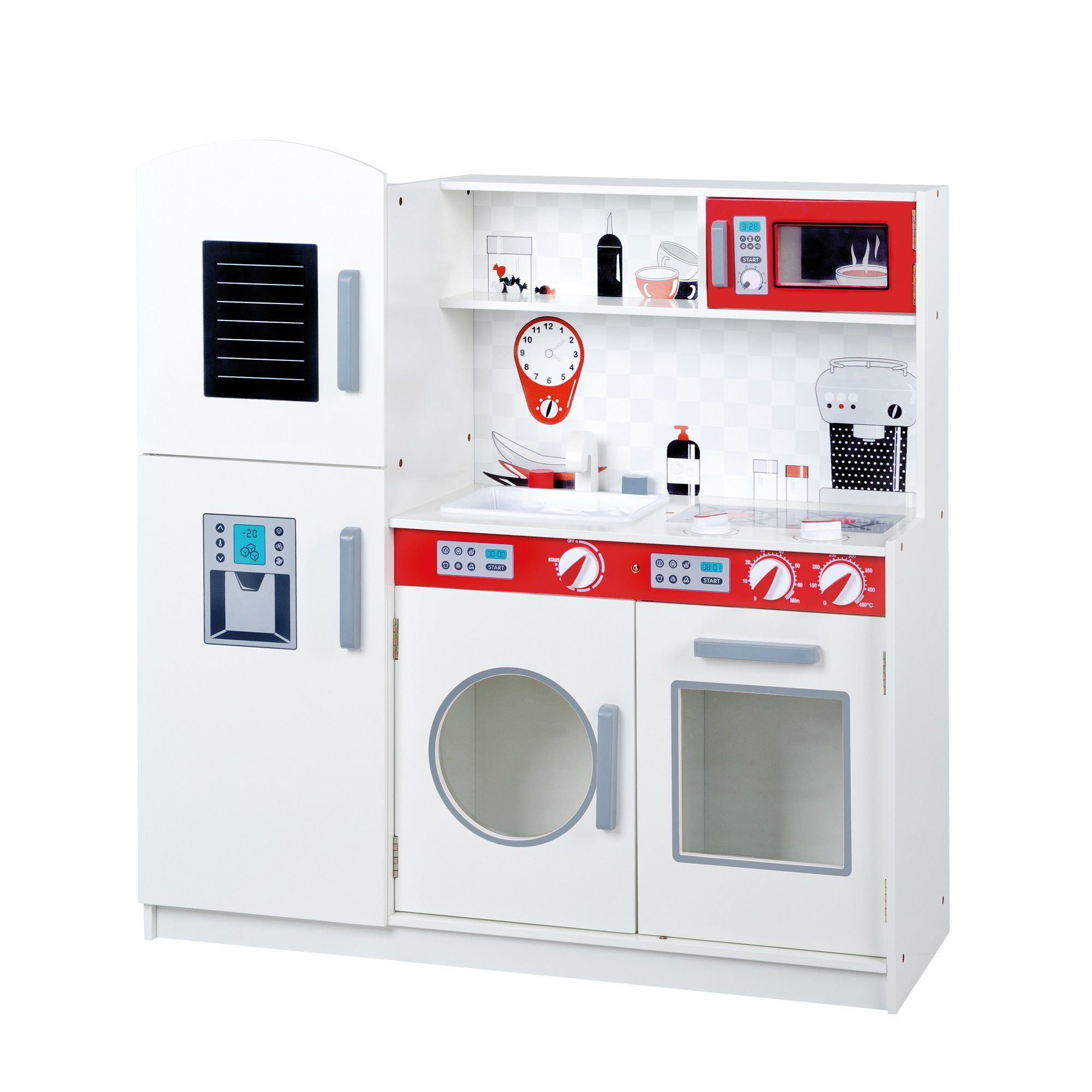 roba® Spielküche Spiel- bzw. Kinderküche MDF (lackiert), Kühlschrank, Tafel günstig online kaufen
