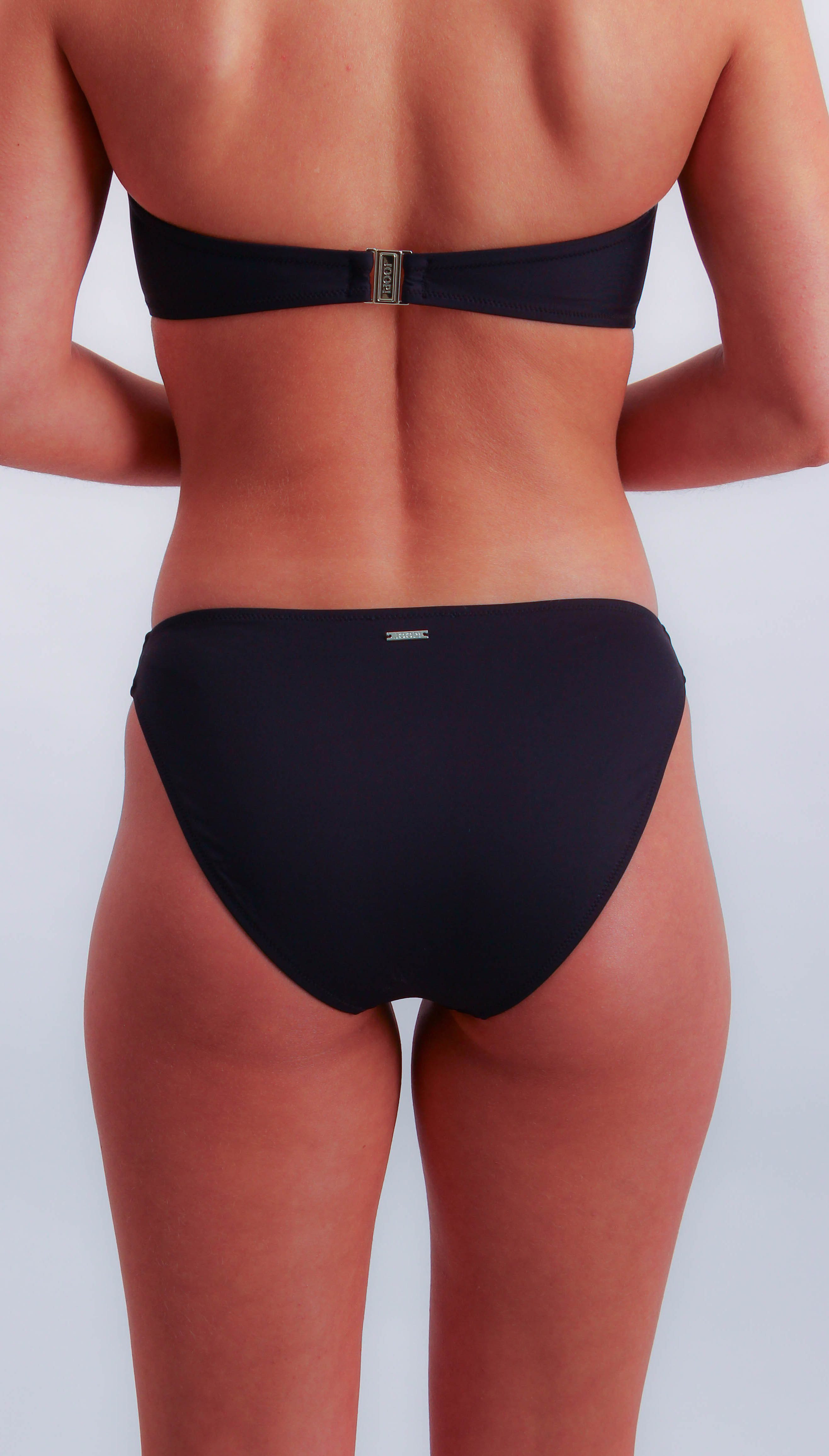 JOOP! Bikini-Hose Solid Gold Deco Logo-Plaketten vorder- günstig online kaufen