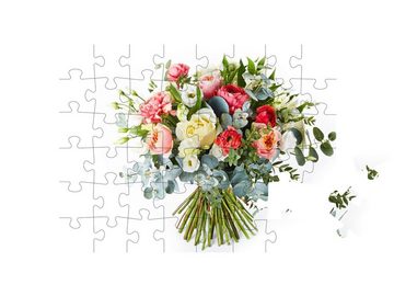 puzzleYOU Puzzle Frischer Blumenstrauß zur Hochzeit, 48 Puzzleteile, puzzleYOU-Kollektionen Blumensträuße, Blumen & Pflanzen