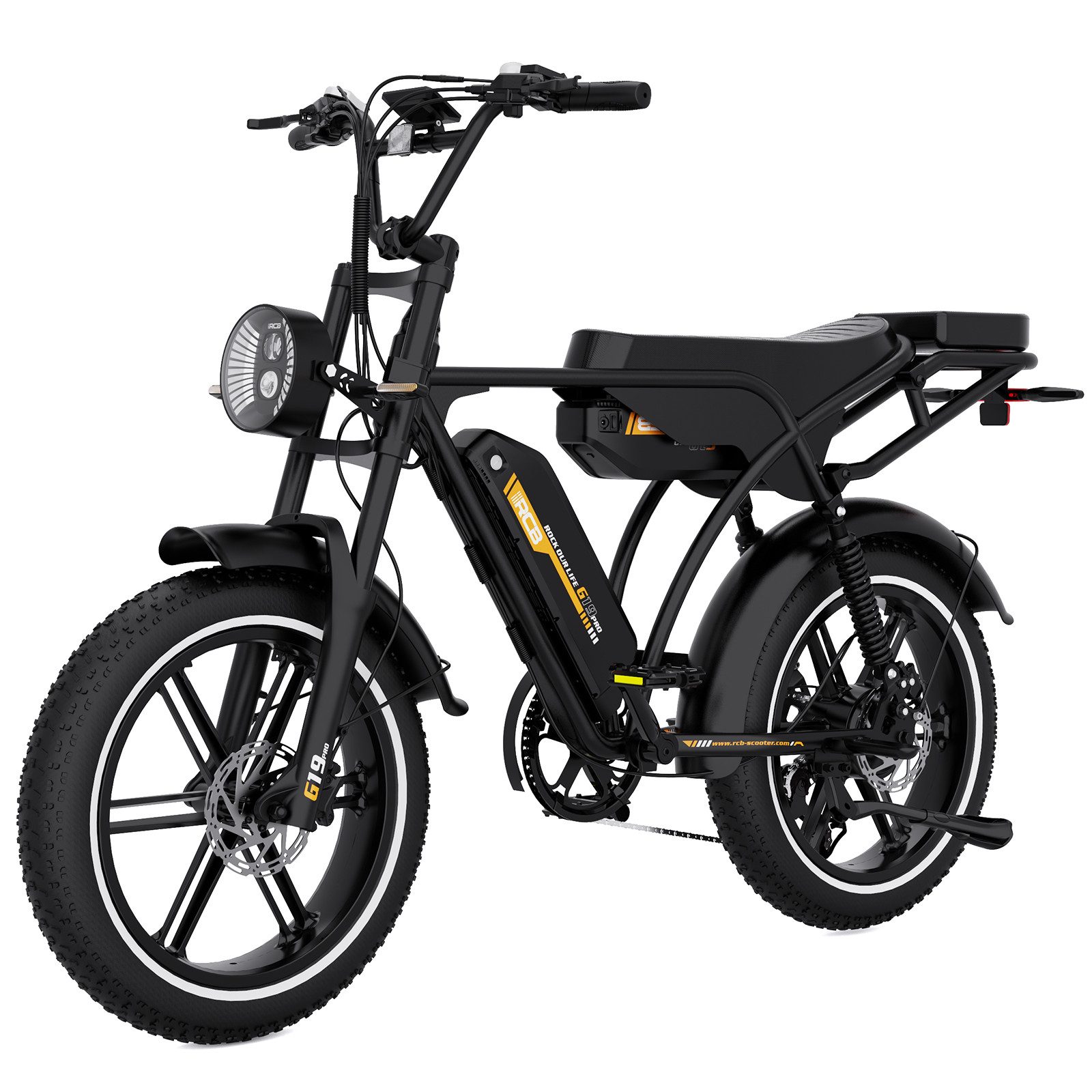 E-Bike Pedelec G19 PRO mit Dual-Akku, NFC&APP, 20x4,0 Zoll, 48V 31,2Ah, 90-120 KM