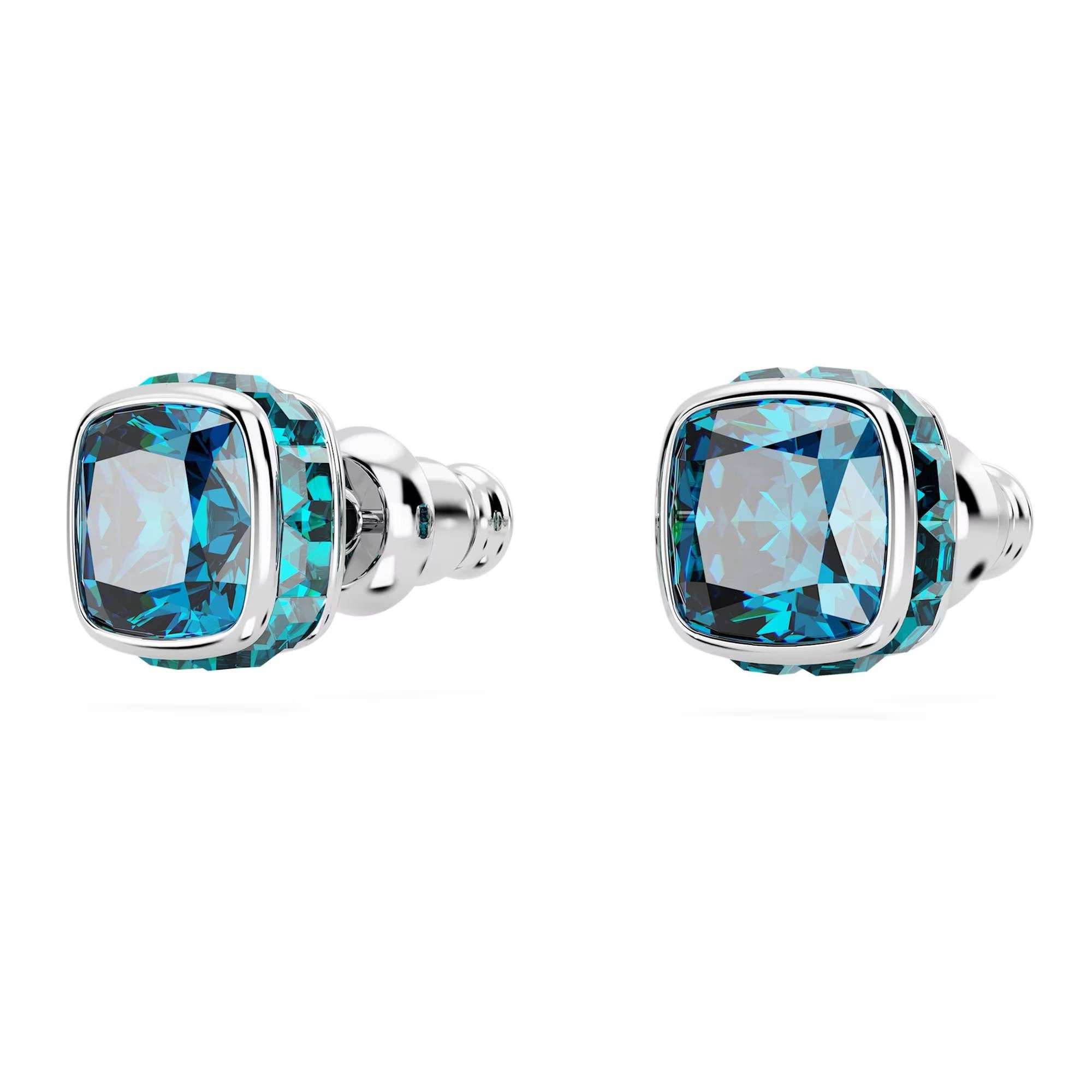 Swarovski Paar Ohrstecker Birthstone Stud Earrings Square Cut Dezember