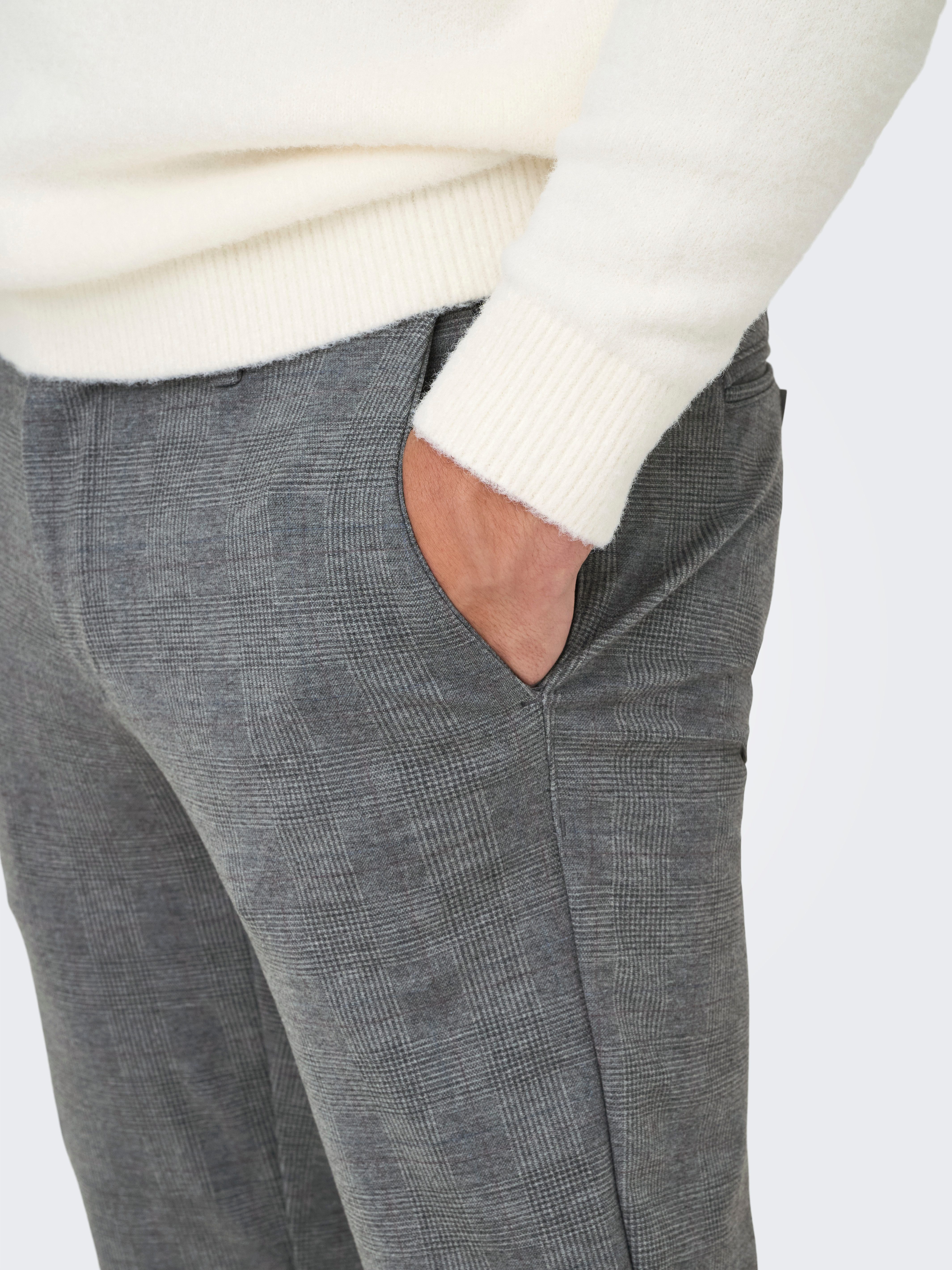 ONLY & SONS Chinohose ONSMARK SLIM CHECK 020919 PANT NOOS