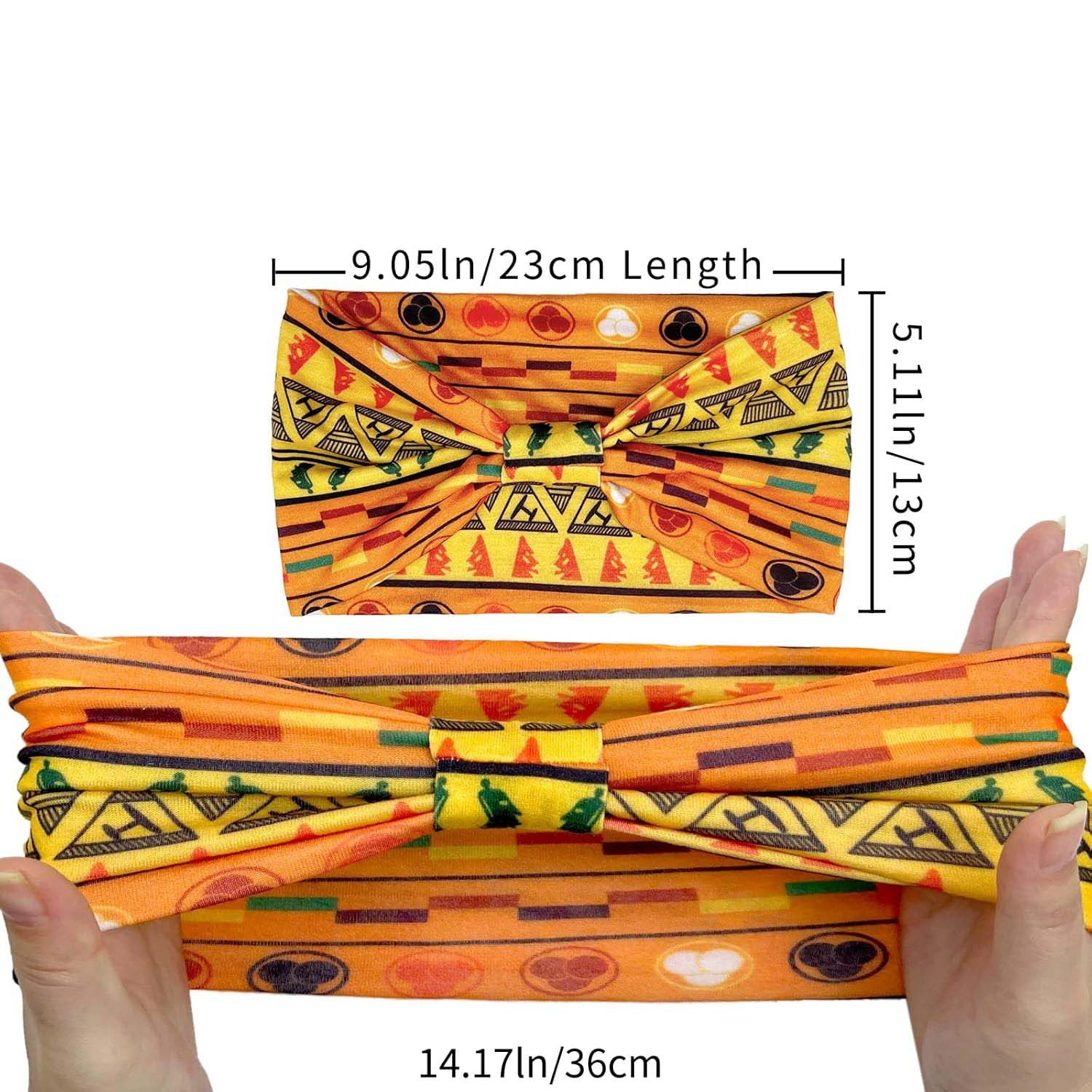 Zaewry Stirnband Damen Haarband Afrika Haarbänder Boho Haarreifen (4-St) (4-St) – Bild 4 von 5