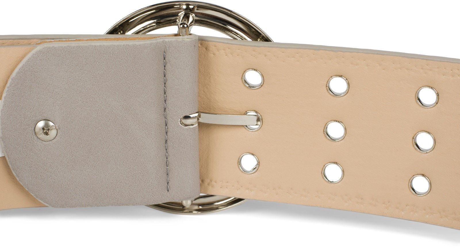 styleBREAKER Nietengürtel Breiter Taillengürtel mit Lochnieten (1-St)
