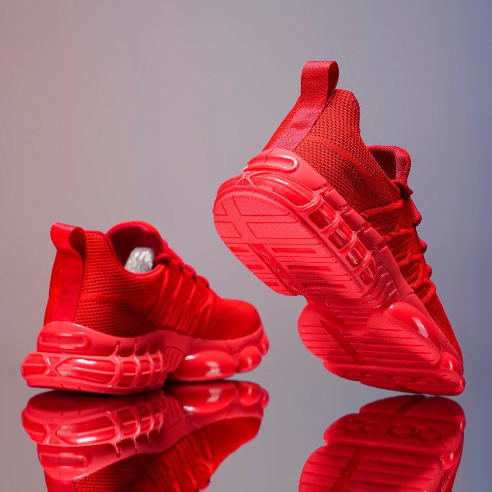 HUSK'SWARE Sneaker (TPR-Außensohle, Flyknit-Obermaterial, Stoßdämpfende Luftpolsterung) Herren verschleißfeste, rutschfeste