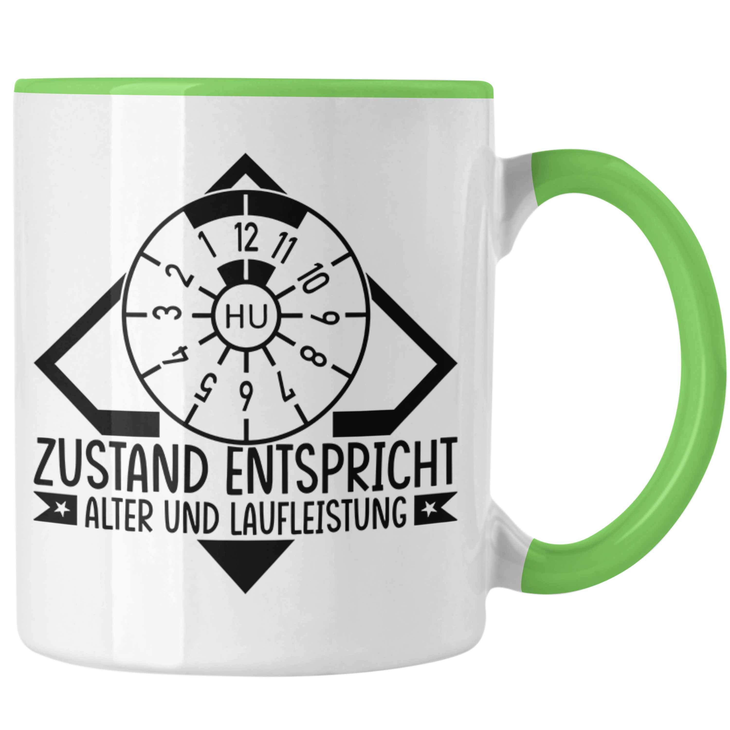 Trendation Tasse KFZ Mechaniker Tasse Geschenk Spruch Männer KFZ Mechatroniker Geschenk Grün | Teetassen