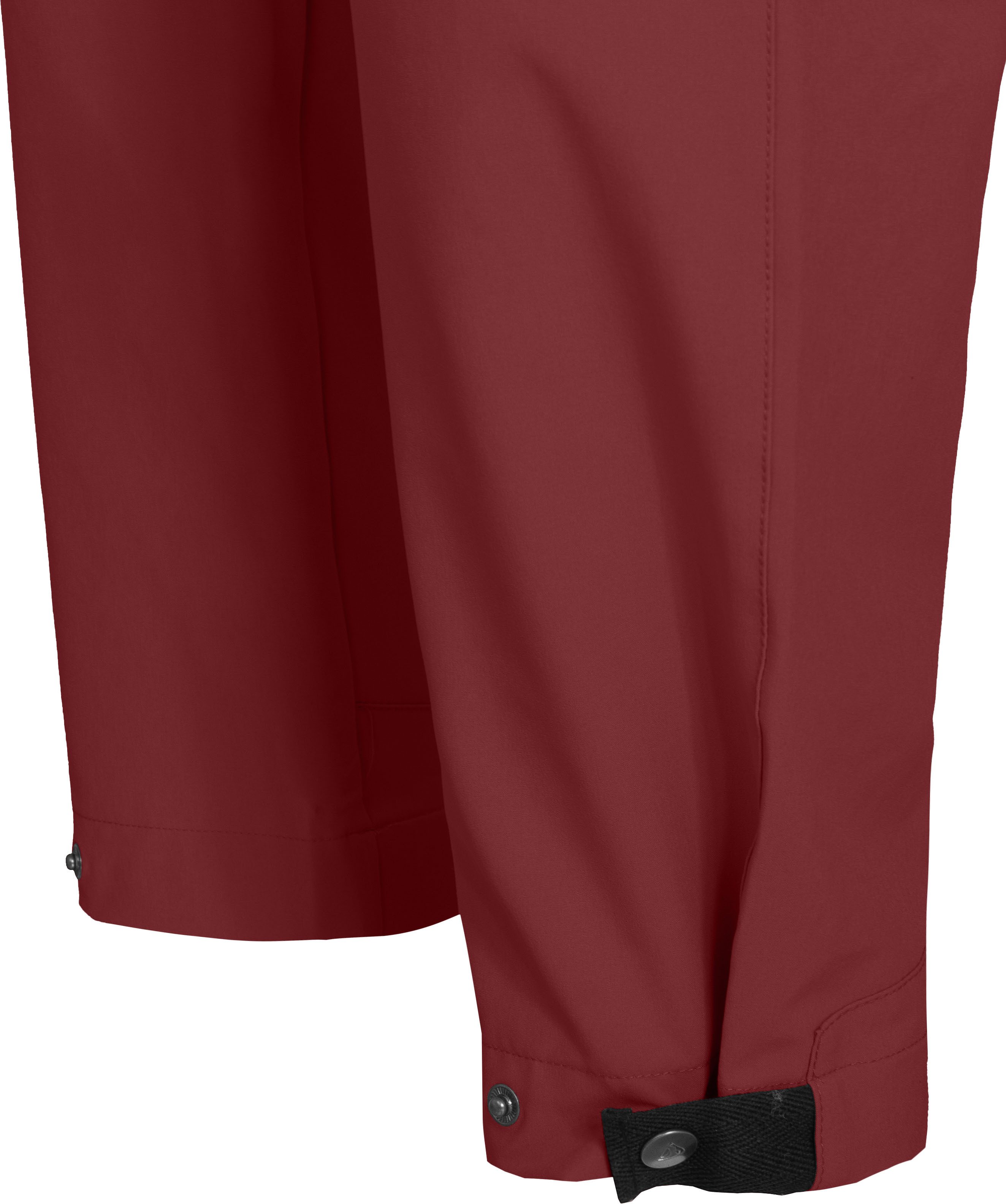Bergson Outdoorhose FROSLEV Bermuda Zipp-Off Herren Wanderhose, recycelt, elastisch, 7 Taschen, Normalgrößen, rot