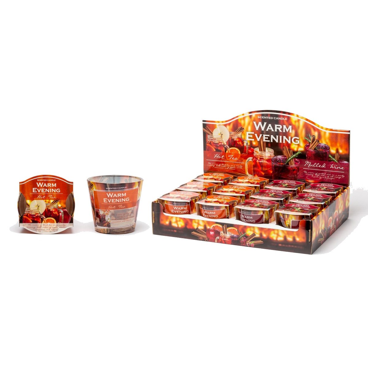 Ebersbacher Kerzenfabrik Duftkerze Duftglas Warm Evening Hot Tea Mulled Wine