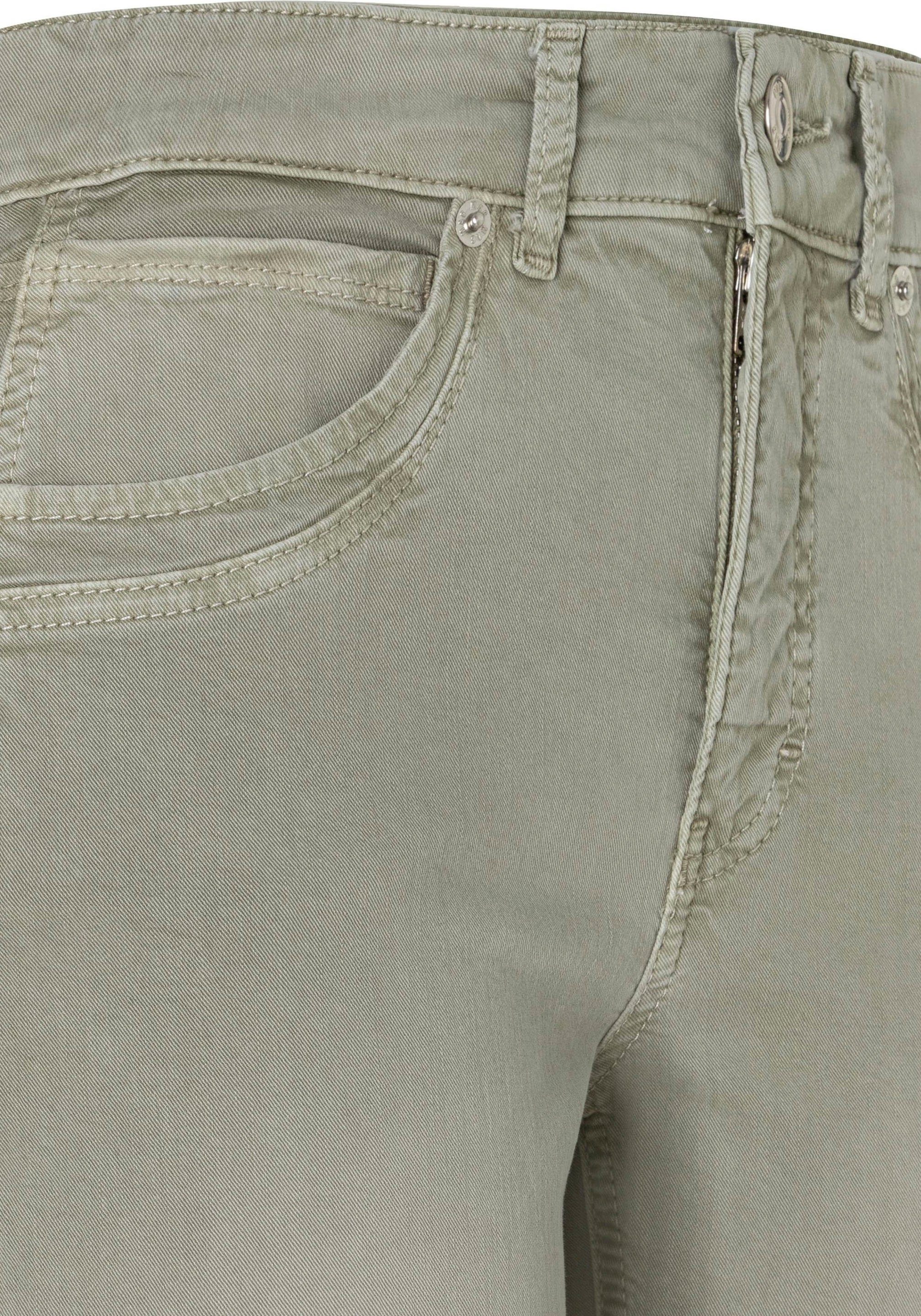 light Angela MAC Schmal geschnitten khaki Stretch-Jeans