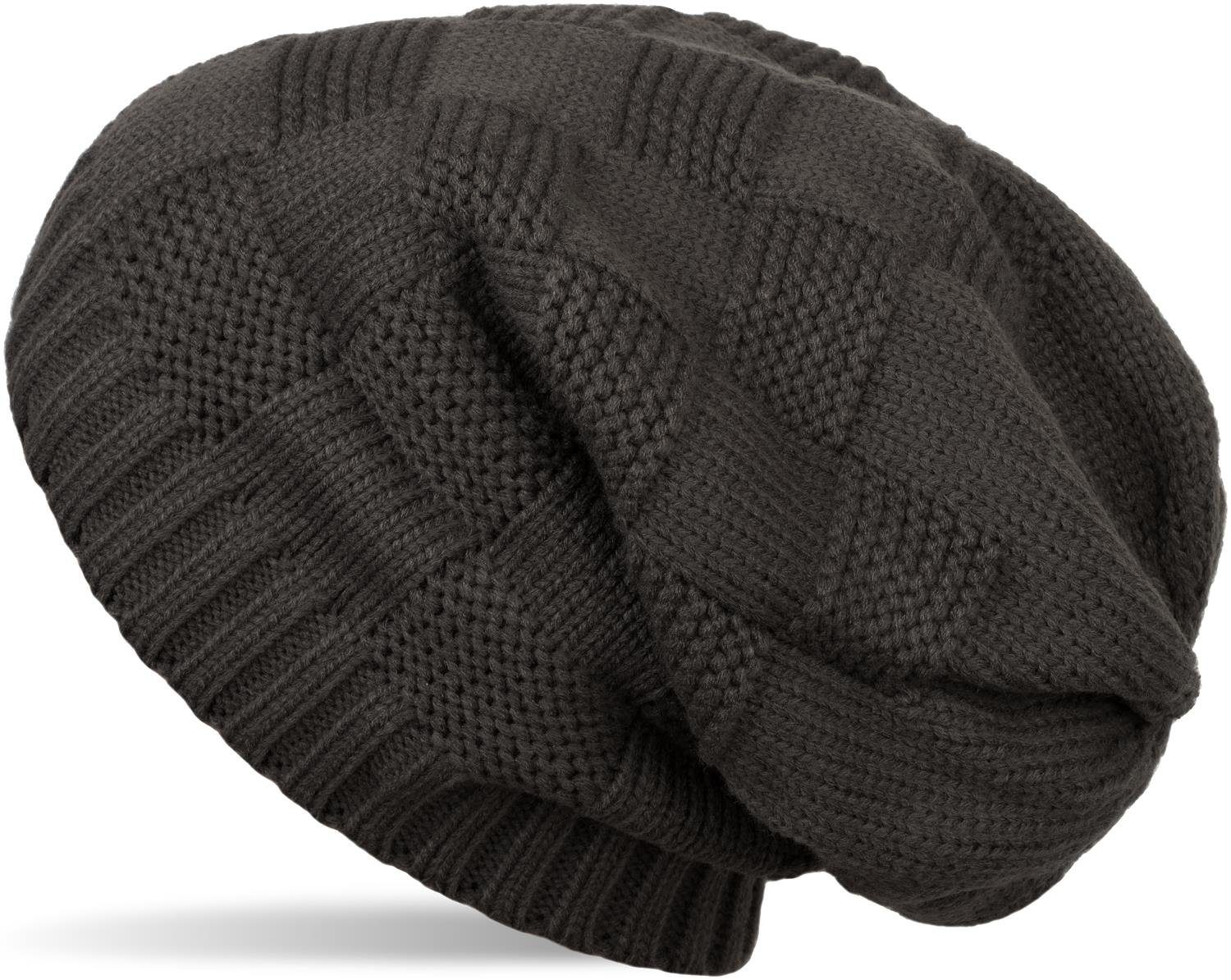styleBREAKER Strickmütze Strick Beanie Patent Muster günstig online kaufen