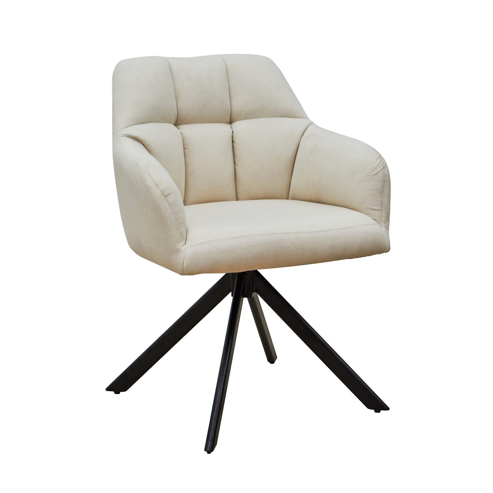 SVITA Esszimmerstuhl SORA, 360° drehbar, dick gepolstert, Stahlbeine, Stoff günstig online kaufen