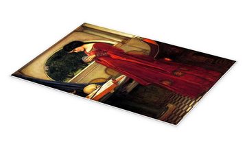 Posterlounge Poster John William Waterhouse, Die Kristallkugel, Malerei