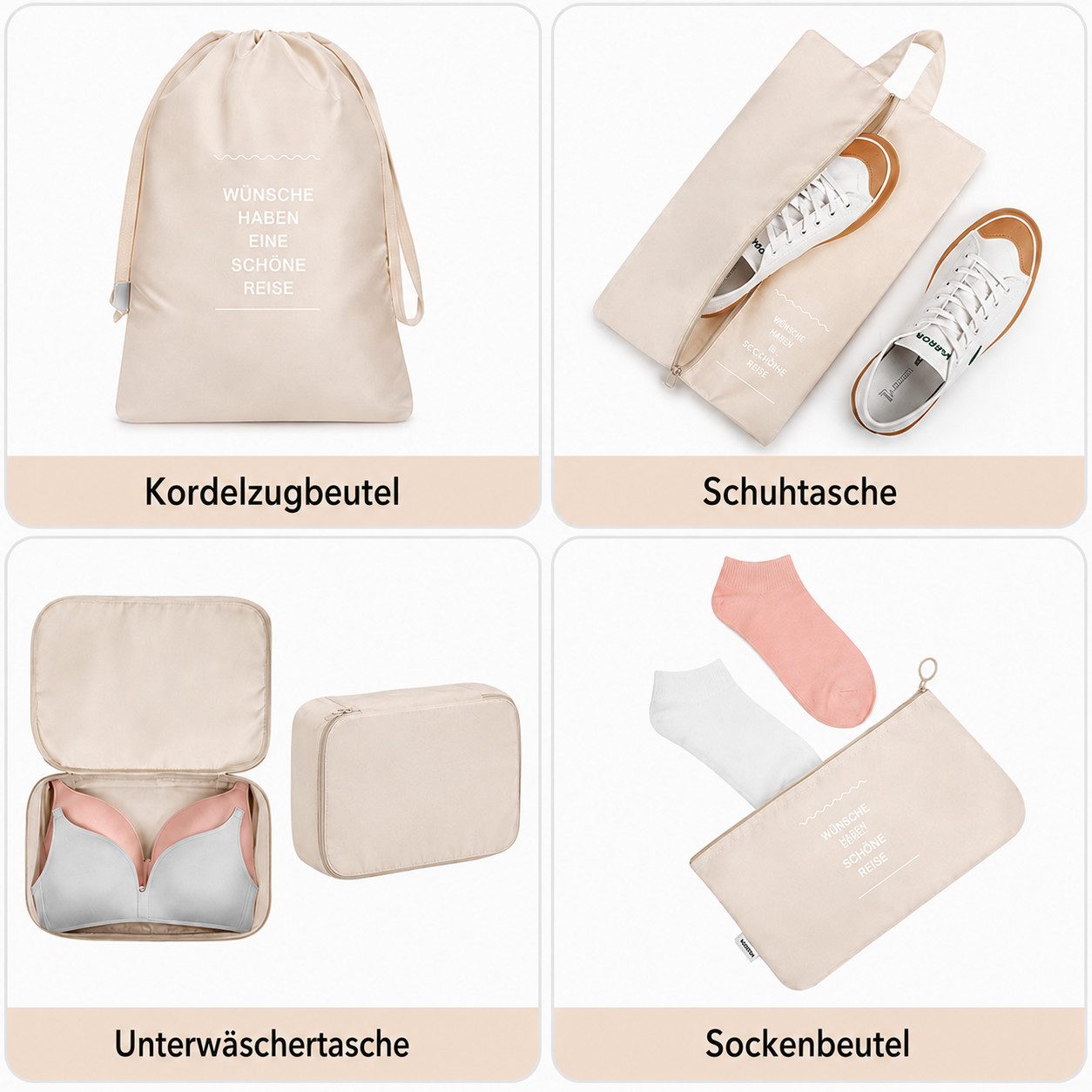 ibettertec Wäschesack Kofferorganizer 7-teiliges Set, Packing Cubes, Reise Packtaschen (Kofferorganizer Koffer Organizer Set 7-teiliges, Packing Cubes, Reise Pa – Bild 5 von 5