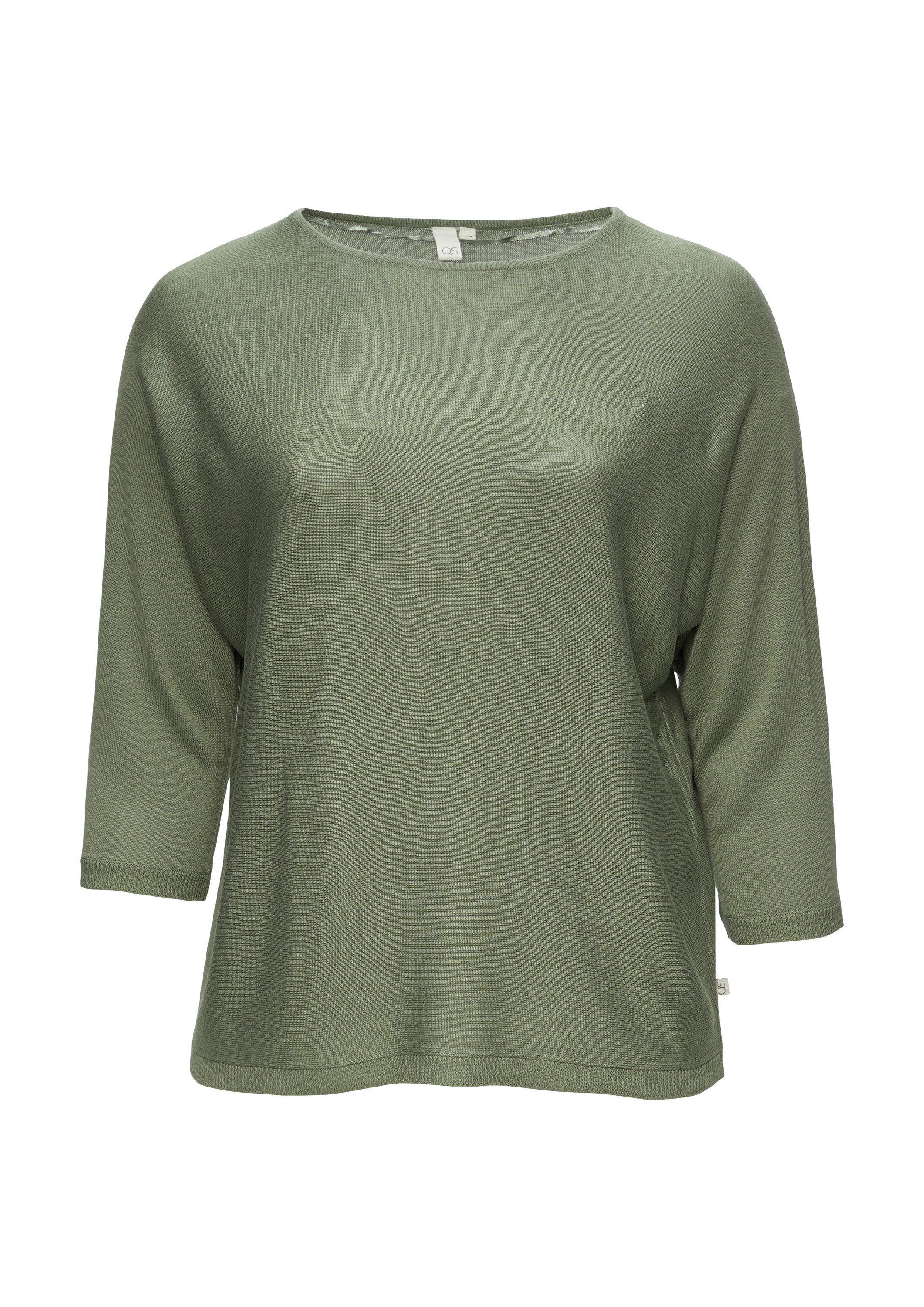 QS 3/4 Arm-Pullover Strickpullover (1-tlg) günstig online kaufen
