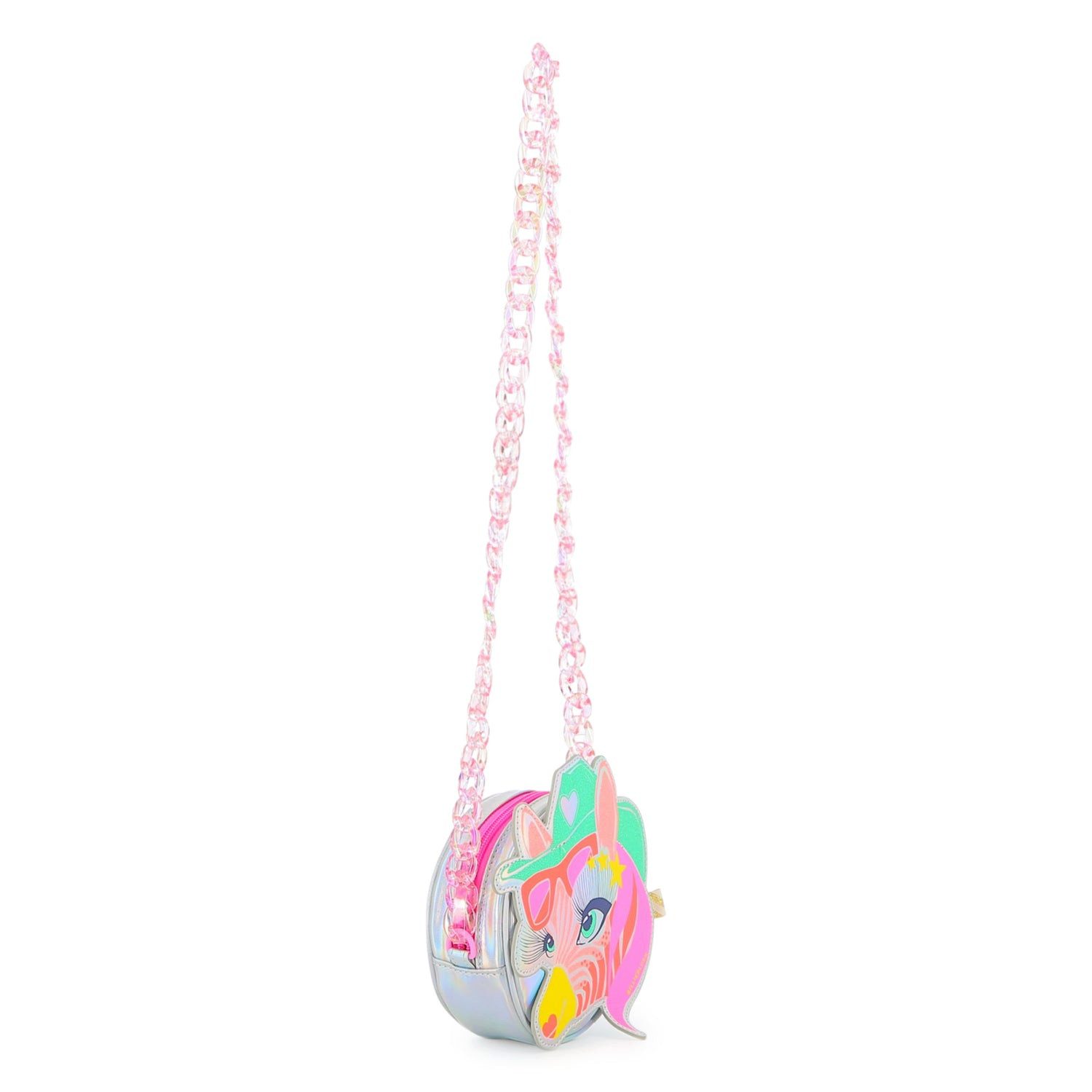 Billieblush Umhängetasche BILLIEBLUSH kleine Handtasche Zebra-Motiv mit Glitzer & Neon