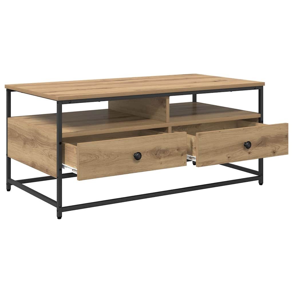 vidaXL Couchtisch Couchtisch Artisan-Eiche 100 x 51 x 45 cm Holzwerkstoff (1-St) – Bild 5 von 5