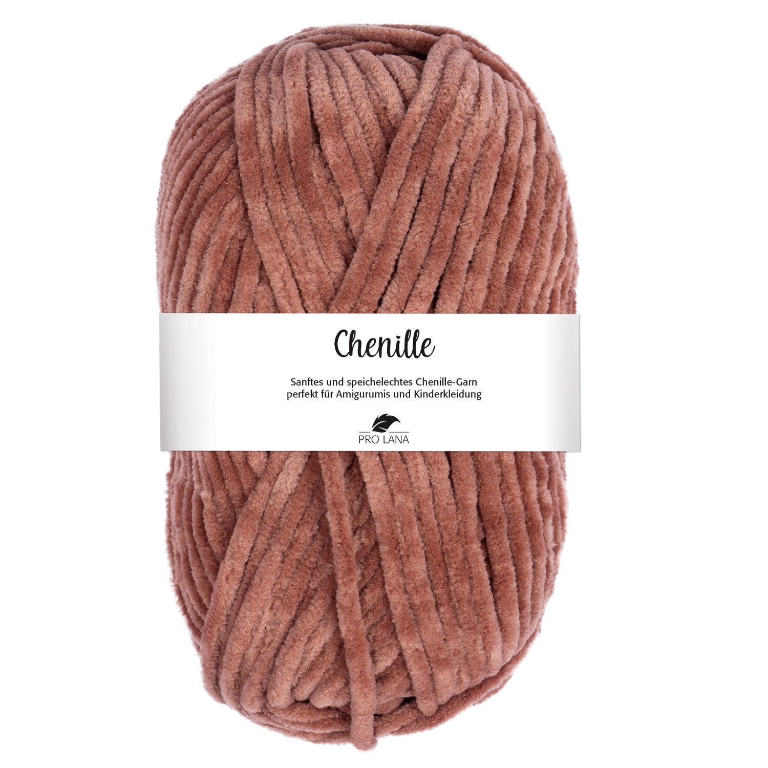 Pro Lana CHENILLE Garn Häkelwolle, 110 m (samtig weiche und stabile Chenille Wolle), 100 g
