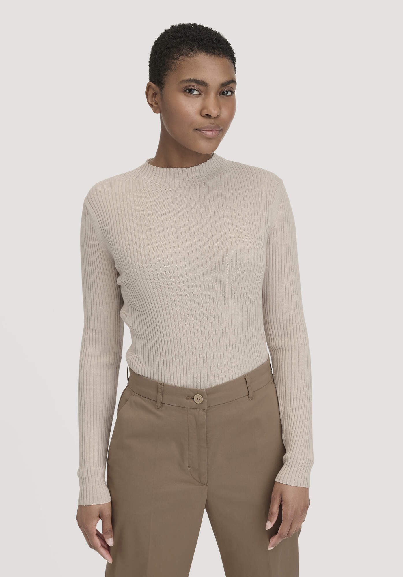 Hessnatur Strickpullover Fitted aus TENCEL™ Lyocell mit Bio-Baumwolle (1-tl günstig online kaufen