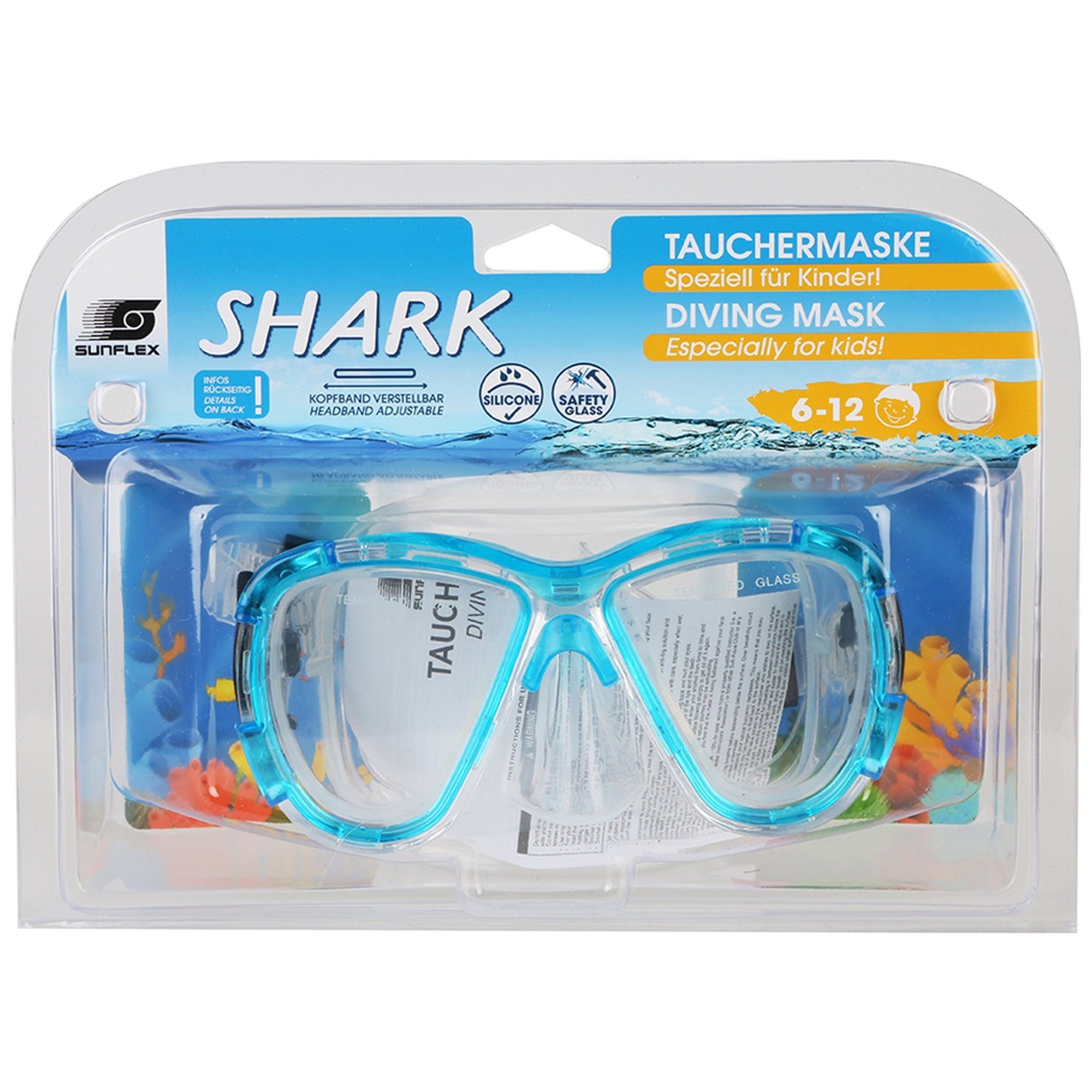 Shark, Schwimmbrille sunflex Tauchermaske (1-St) Sunflex