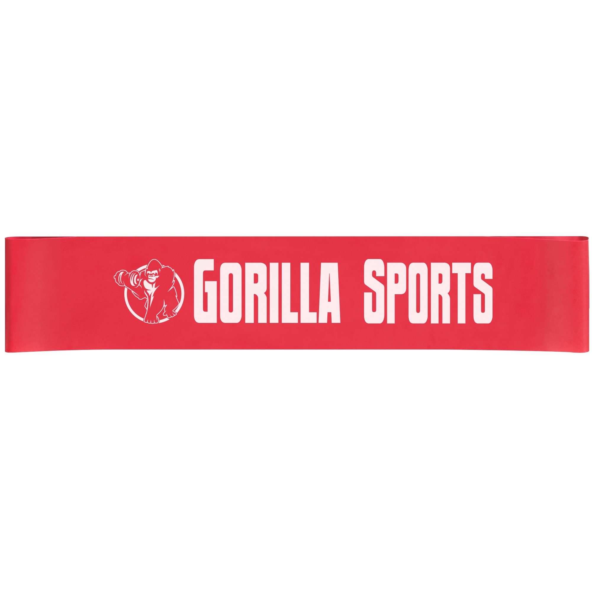 GORILLA SPORTS Trainingsband Widerstandsbänder - 5 Verschiedene Stärke, rutschfest, Latex, Farbwahl 1,0 mm