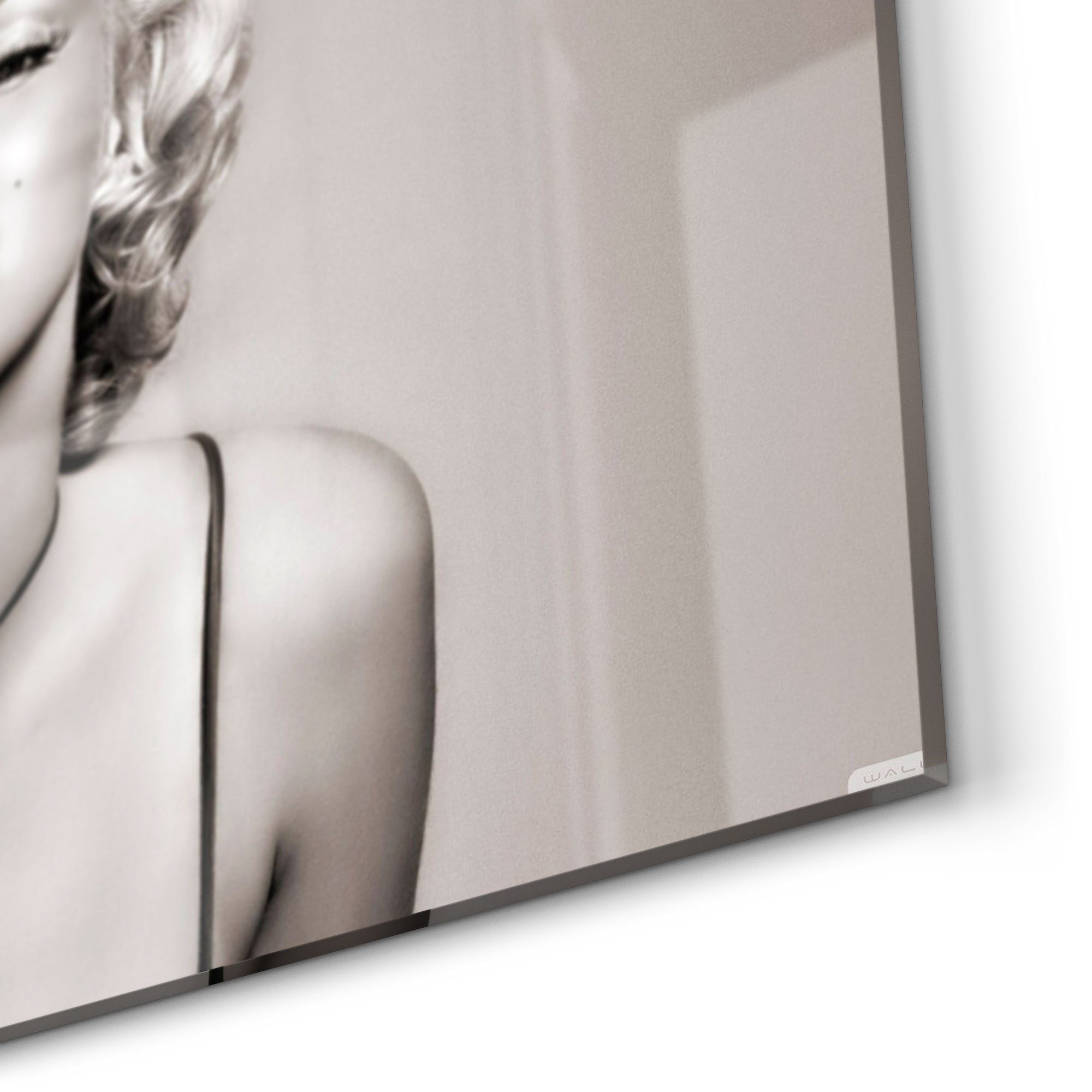 Marilyn Küchenrückwand Herdblende Badrückwand DEQORI Glas Monroe', 'Elegante Spritzschutz