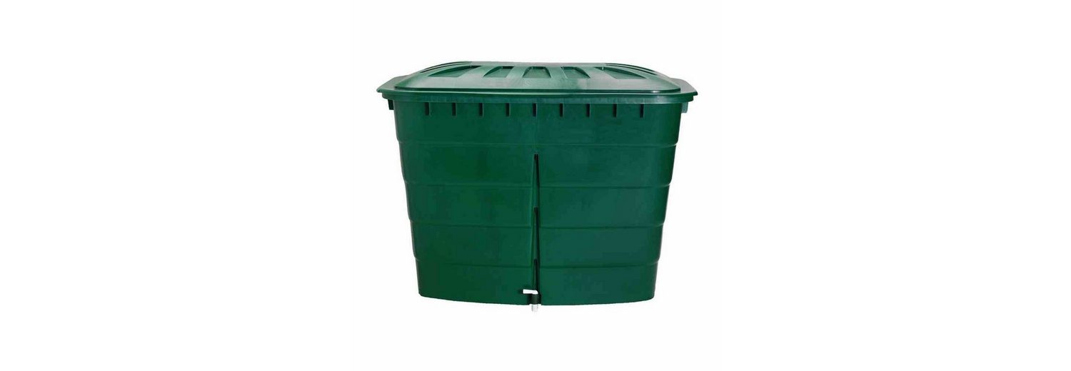 GARANTIA Regentonne »Regentonne eckig 520L mit Deckel und Hahn, Farbe