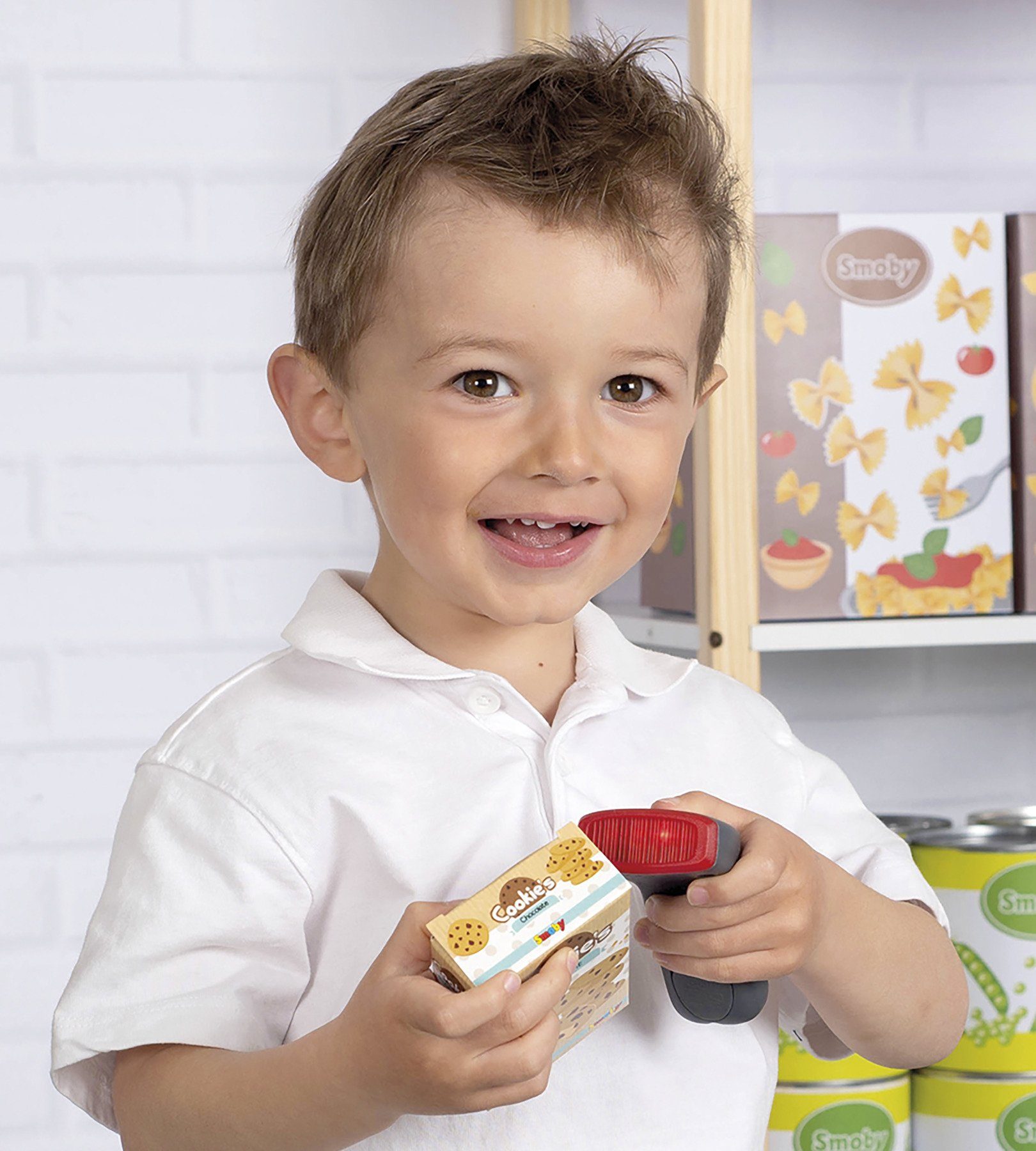 Smoby Spielkasse Elektronische Supermarktkasse XL, grün, mit Licht- und Soundeffekten