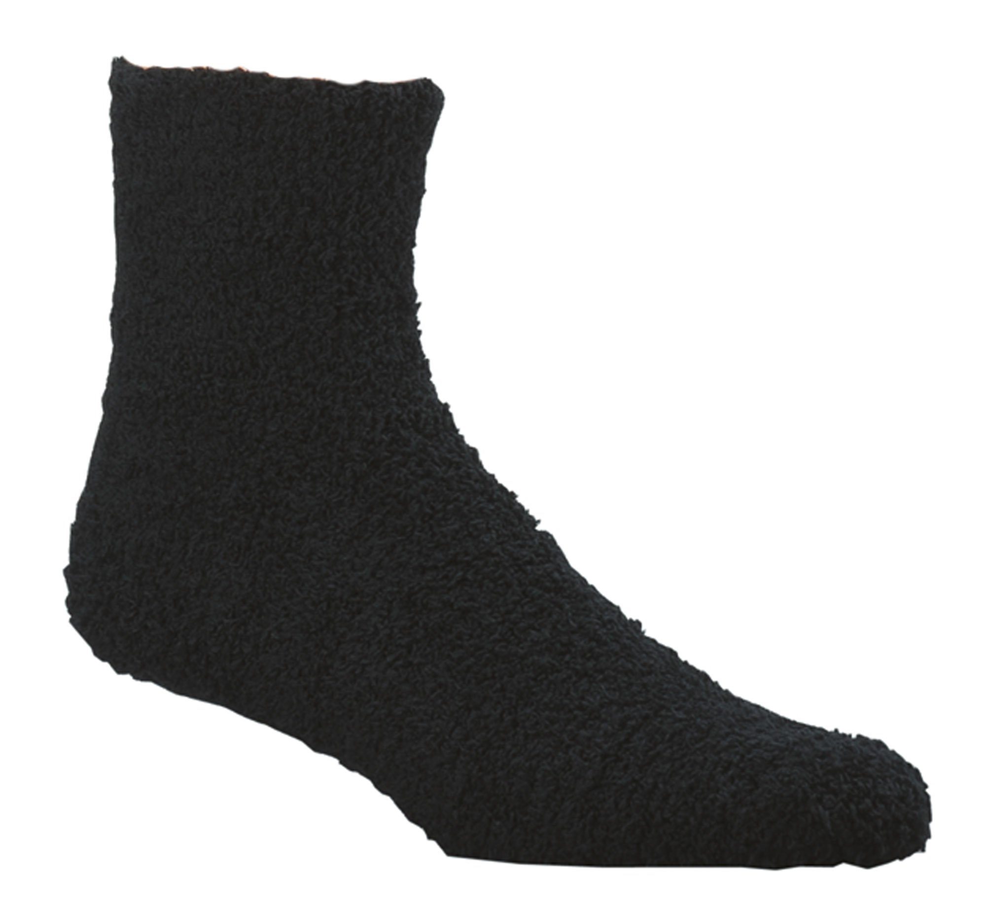 schwarz Socks Unisex Fun mit 4 Kuschelsocken dekorativer Geschenkschleife Kuschelsocken (2 Paar) Wollsocken