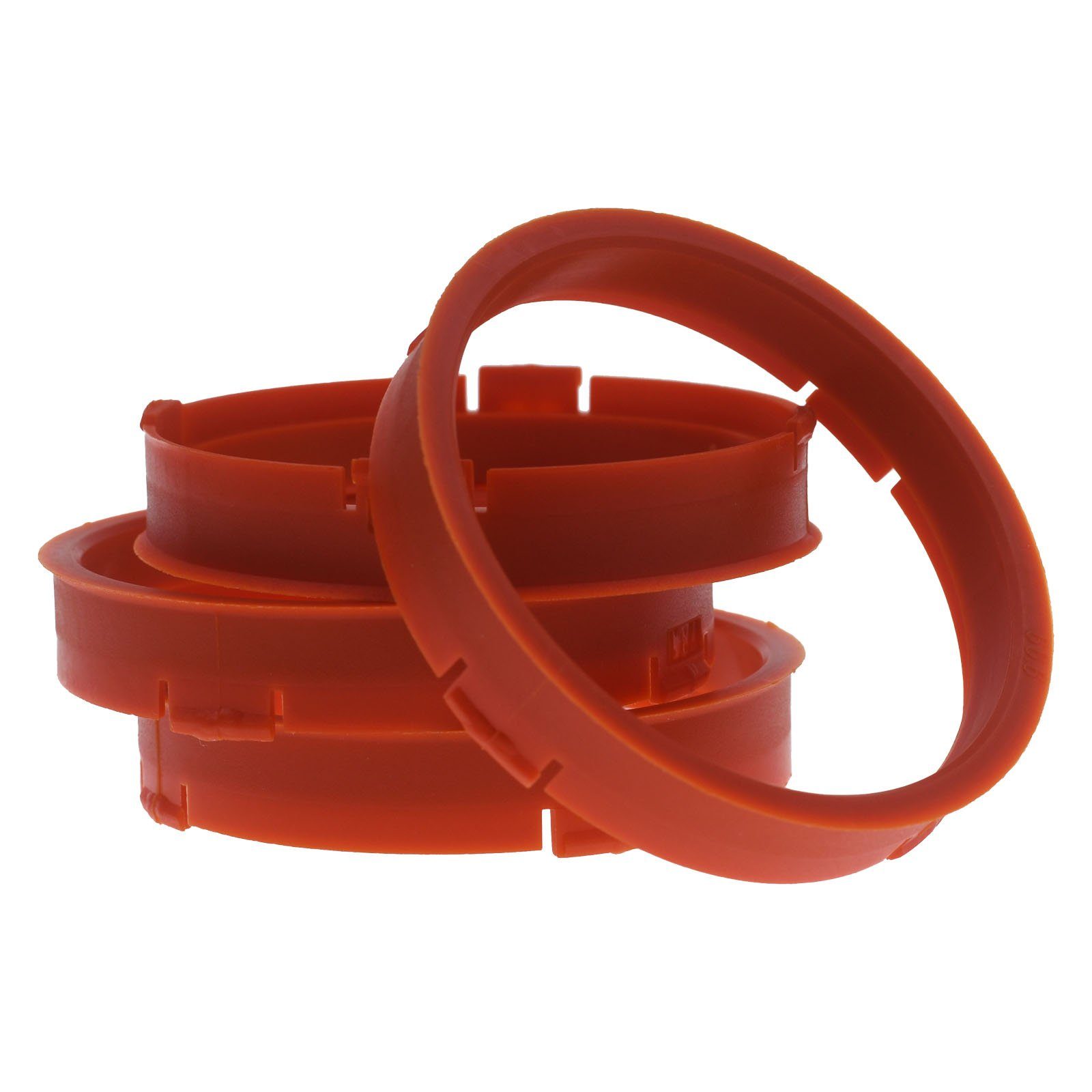RKC Reifenstift 4X Zentrierringe Orange Maße: Felgen Ringe 1x Fett Reifen 66,6 73,1 Kreide x mm + Stift