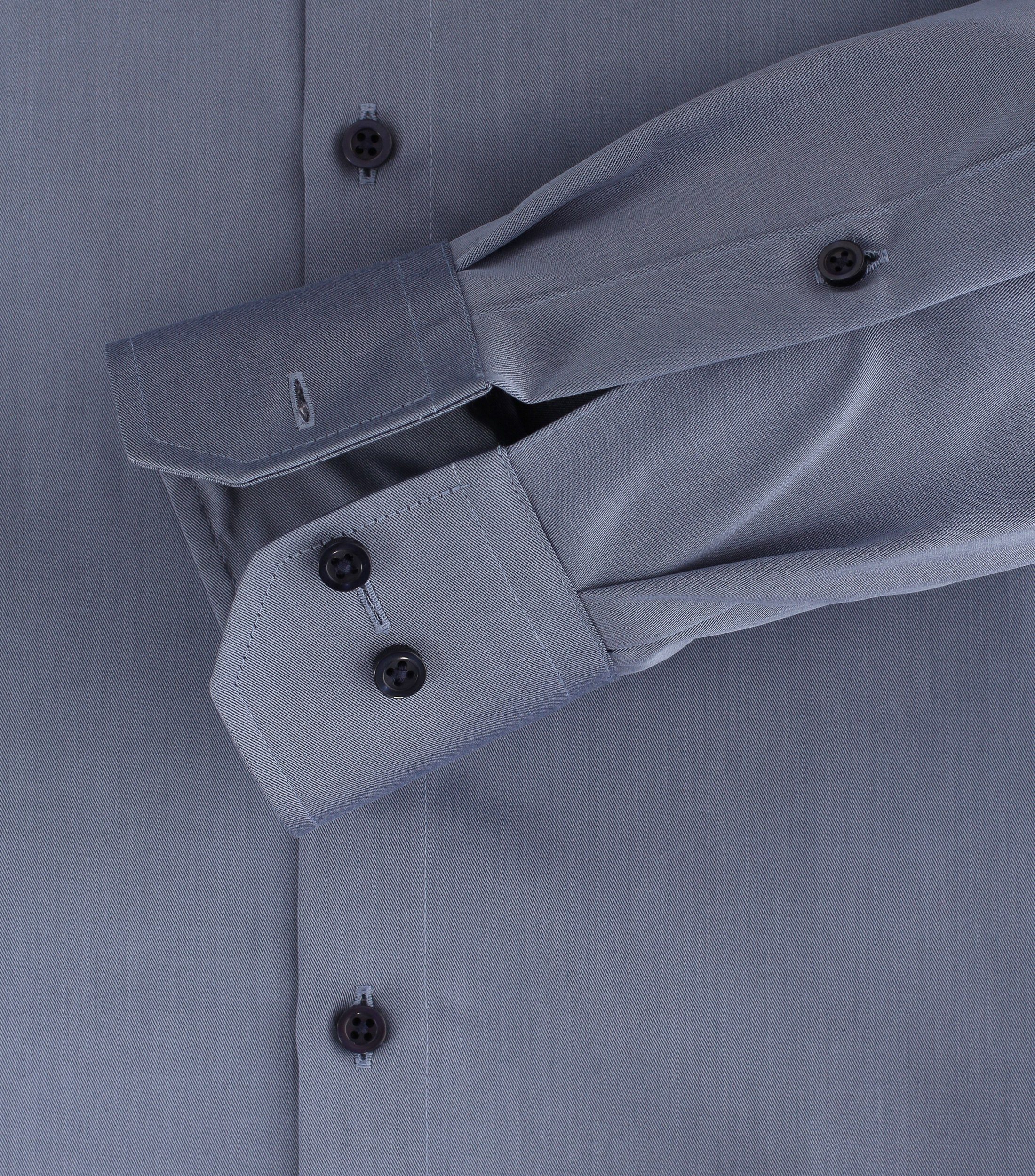 - Langarm Modern Blau Businesshemd Einfarbig sattes Dunkelblau Fit - VENTI Businesshemd - -