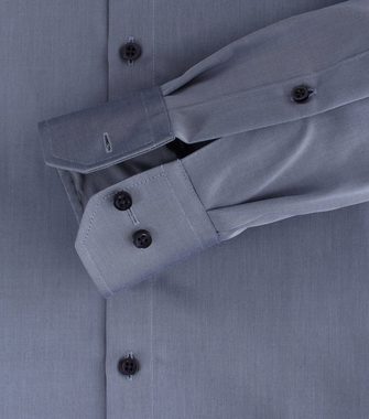 VENTI Businesshemd Businesshemd - Modern Fit - Langarm - Einfarbig - Blau