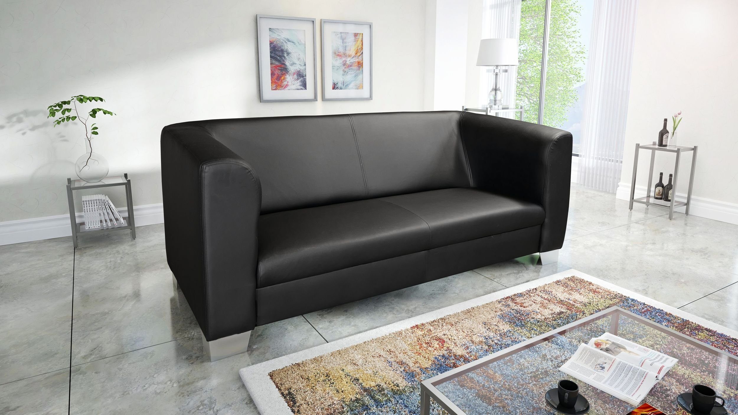 Kuechen-preisbombe Chesterfield Sofa 3-Sitzer In Mikrofaser Vintage Braun – Klassisches Polstersofa Mit Knopfoptik