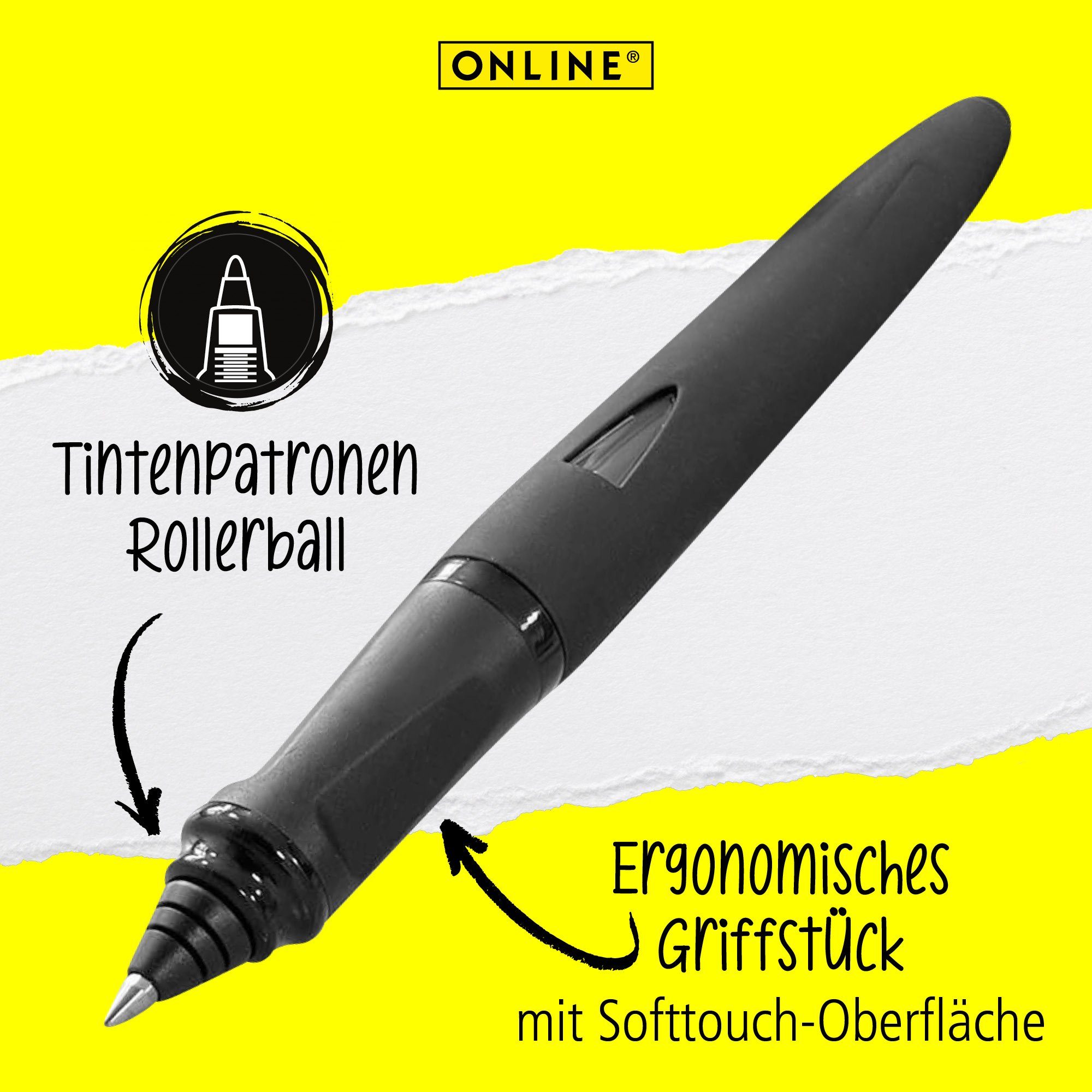 ONLINE Schreiblern-Füller Switch Starter – Mit Stylus-Spitze Für Tablet, Ergonomisch Für Rechtshänder, Inkl. App