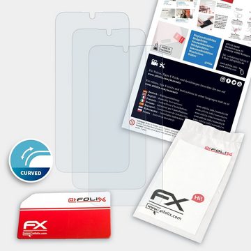 atFoliX Schutzfolie Displayschutzfolie für Wiko View 3 Pro, (3 Folien), Ultraklar und flexibel