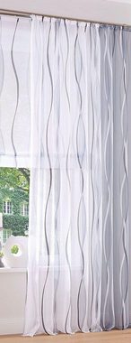 Gardine Dimona, my home, Kräuselband (2 St), transparent, Voile, 2er-Set, Bestseller, Polyester, Wellen