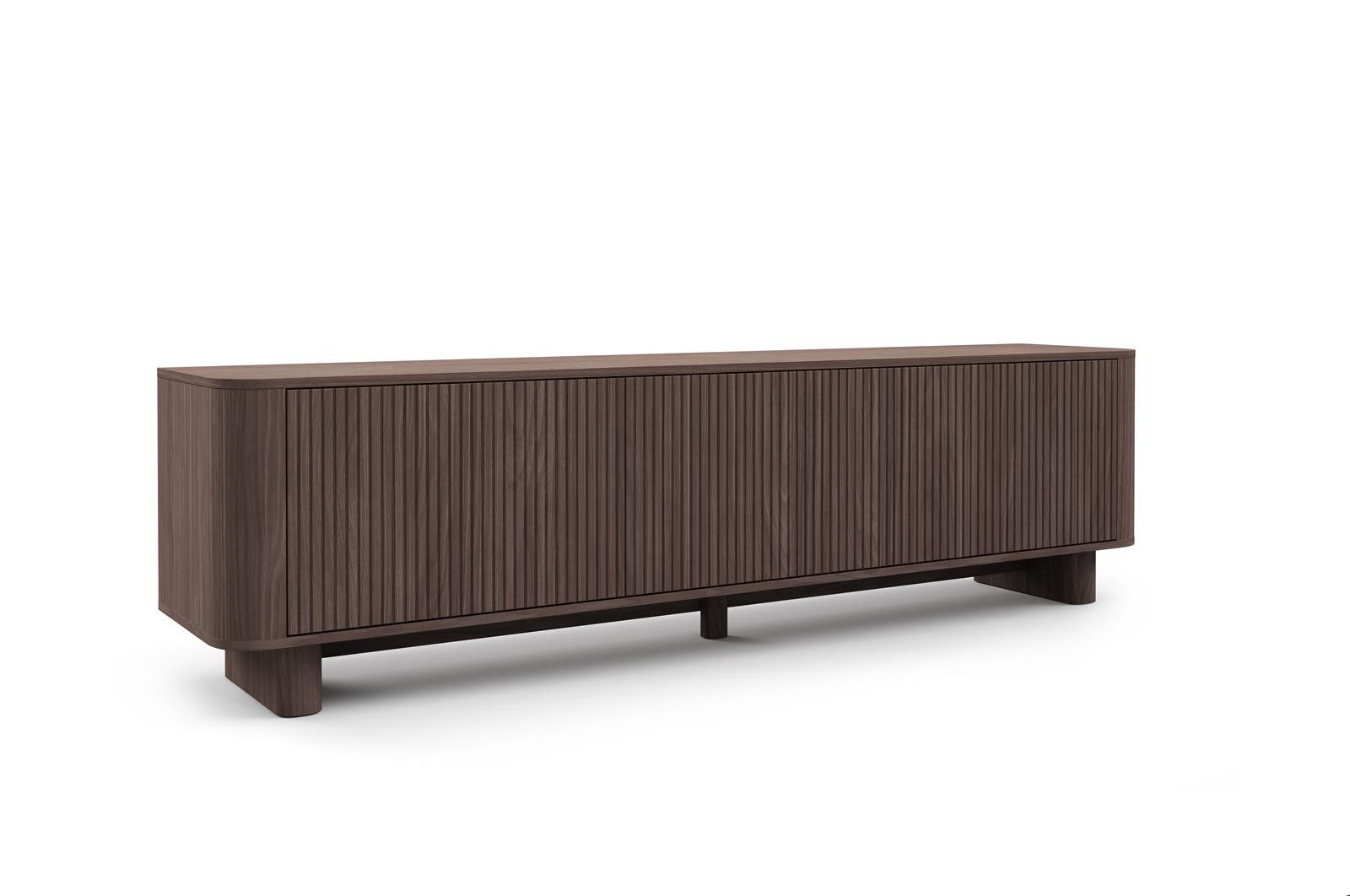 Compleo TV-Schrank modern und Japandi Design, Lowboard 200 cm breit MADE IN EU, TOPSELLER