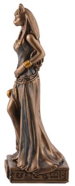 Vogler direct Gmbh Dekofigur Ägyptische Göttin Basthet, Miniatur by Veronese, bronzefarben/coloriert, Größe: L/B/H 4x3x9 cm