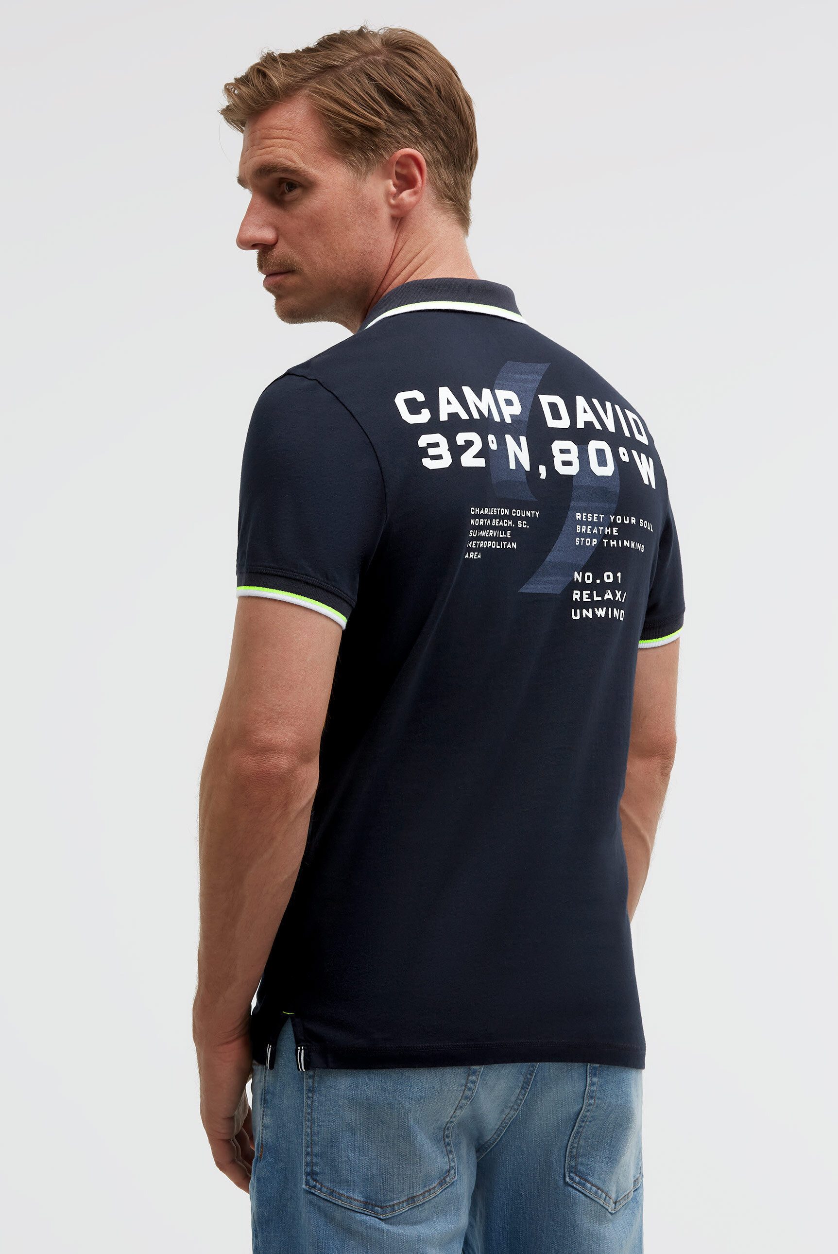 CAMP DAVID Poloshirt aus Baumwolle