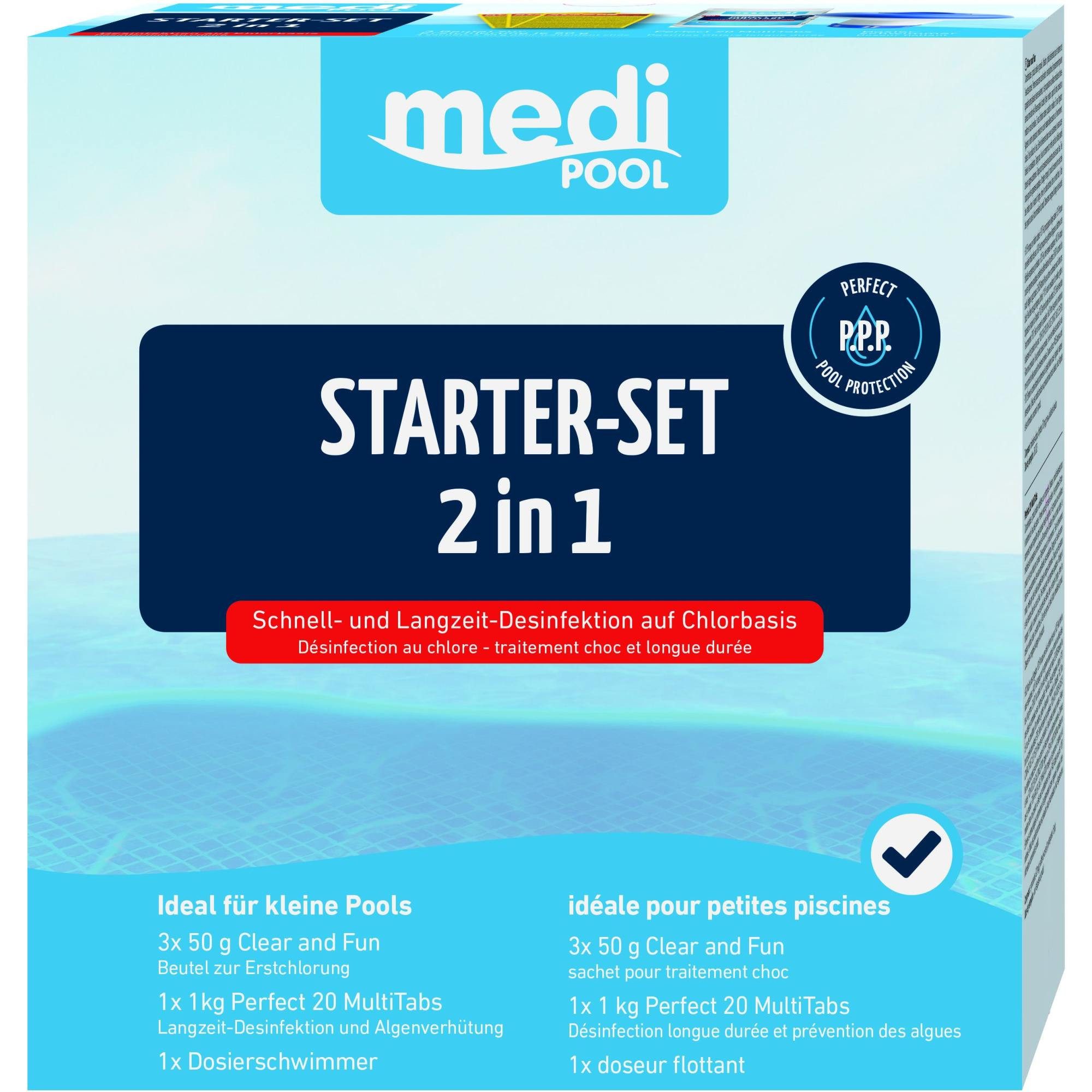 mediPOOL Poolpflege mediPOOL - Starter Set 2in1: Perfect 20 MultiTabs